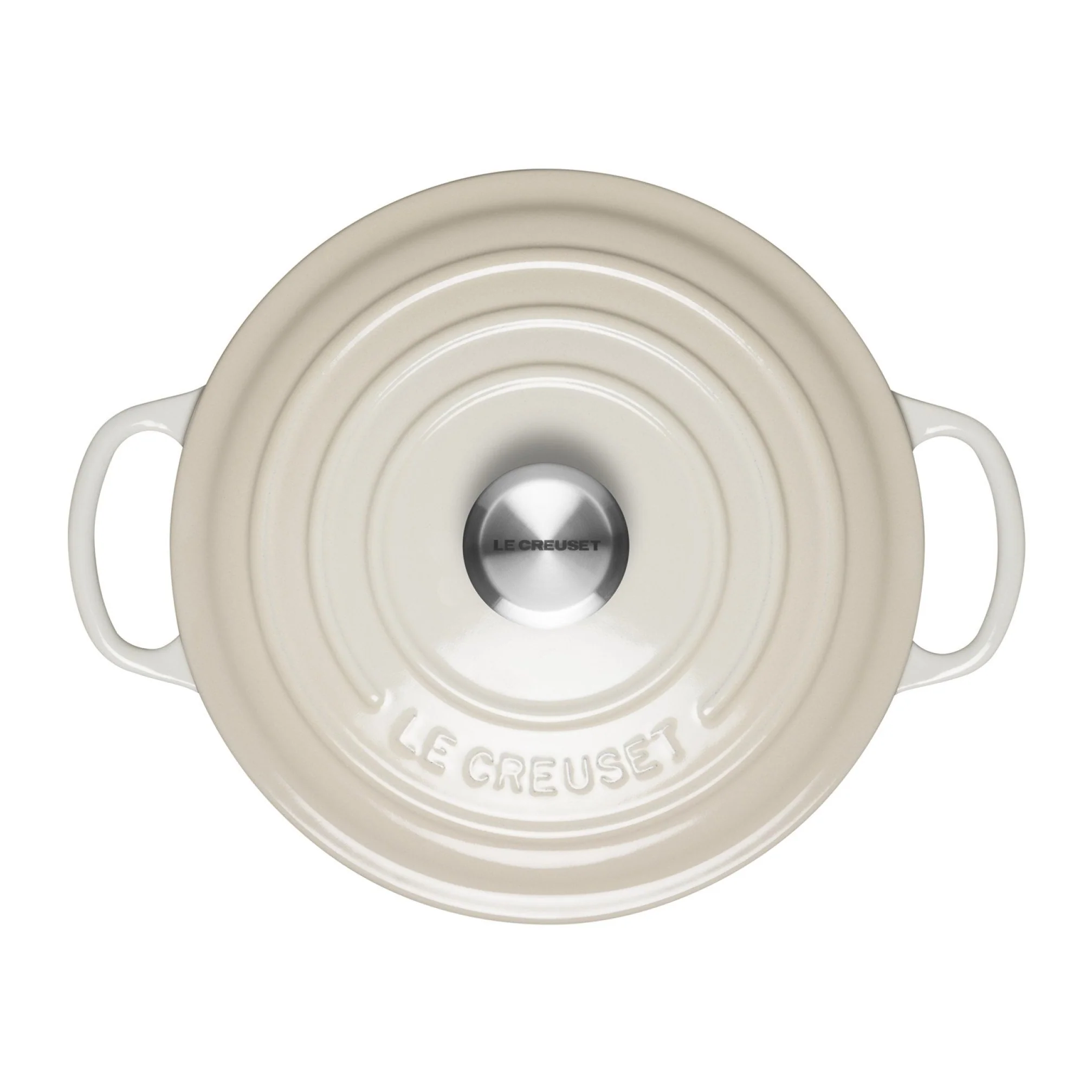 Round Cast Iron Casserole Dish | Meringue | 20cm - Image 4