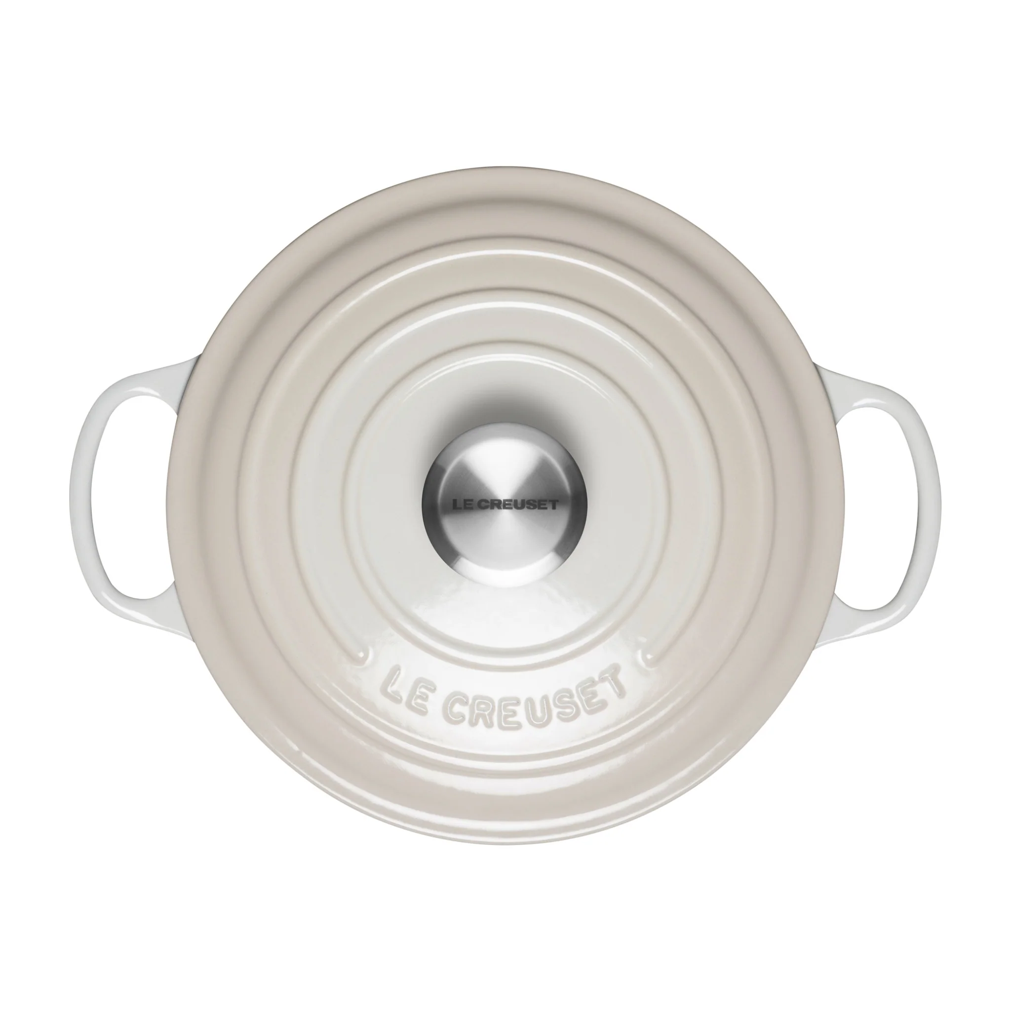 Round Cast Iron Casserole Dish | Meringue | 24cm - Image 4