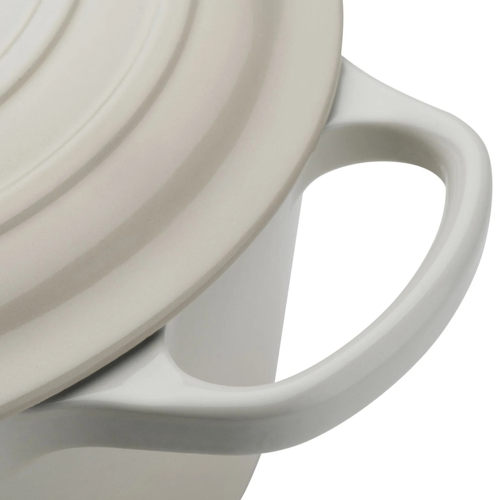 Round Cast Iron Casserole Dish | Meringue | 28cm - Image 5