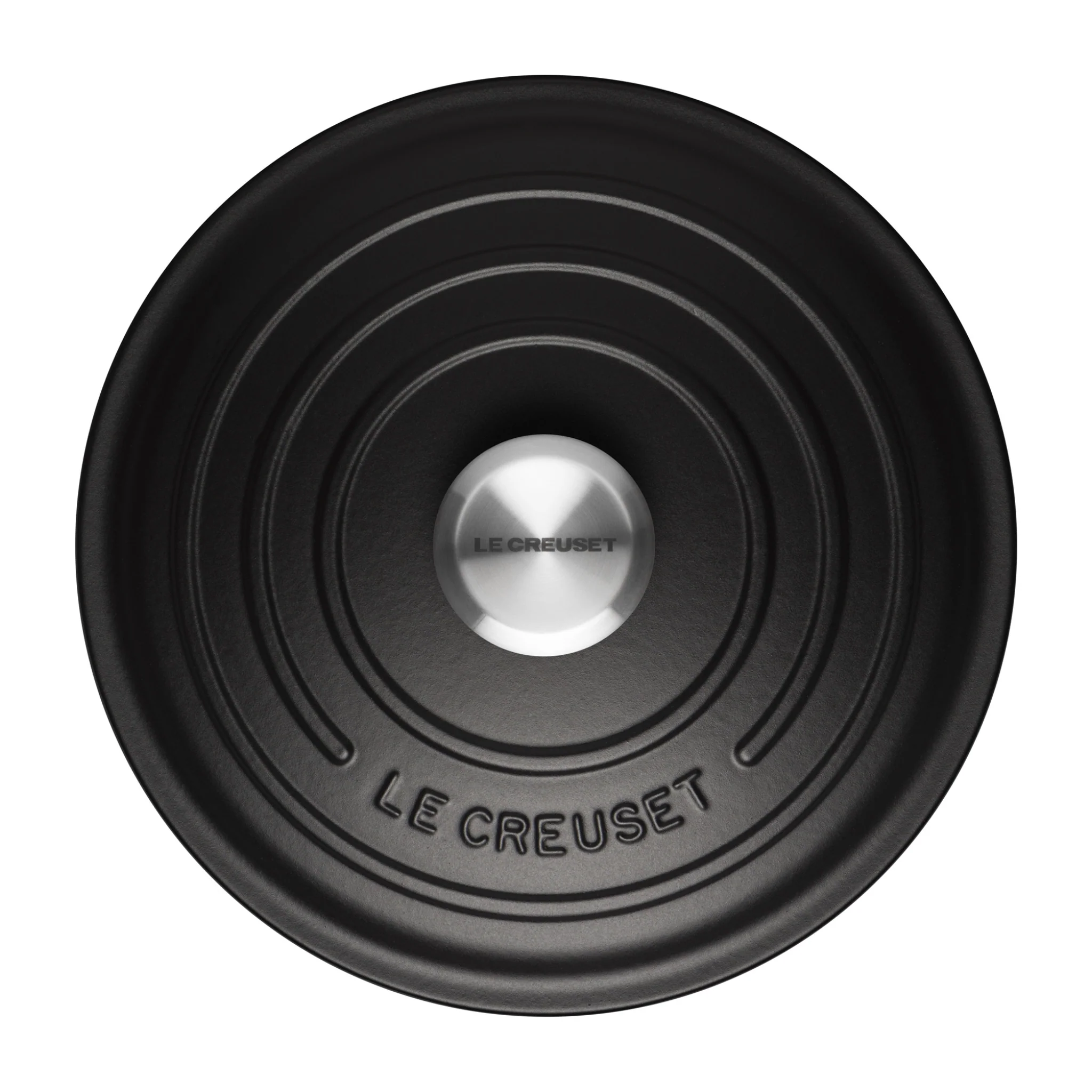 Round Cast Iron Casserole Dish | Satin Black | 22cm - Image 5