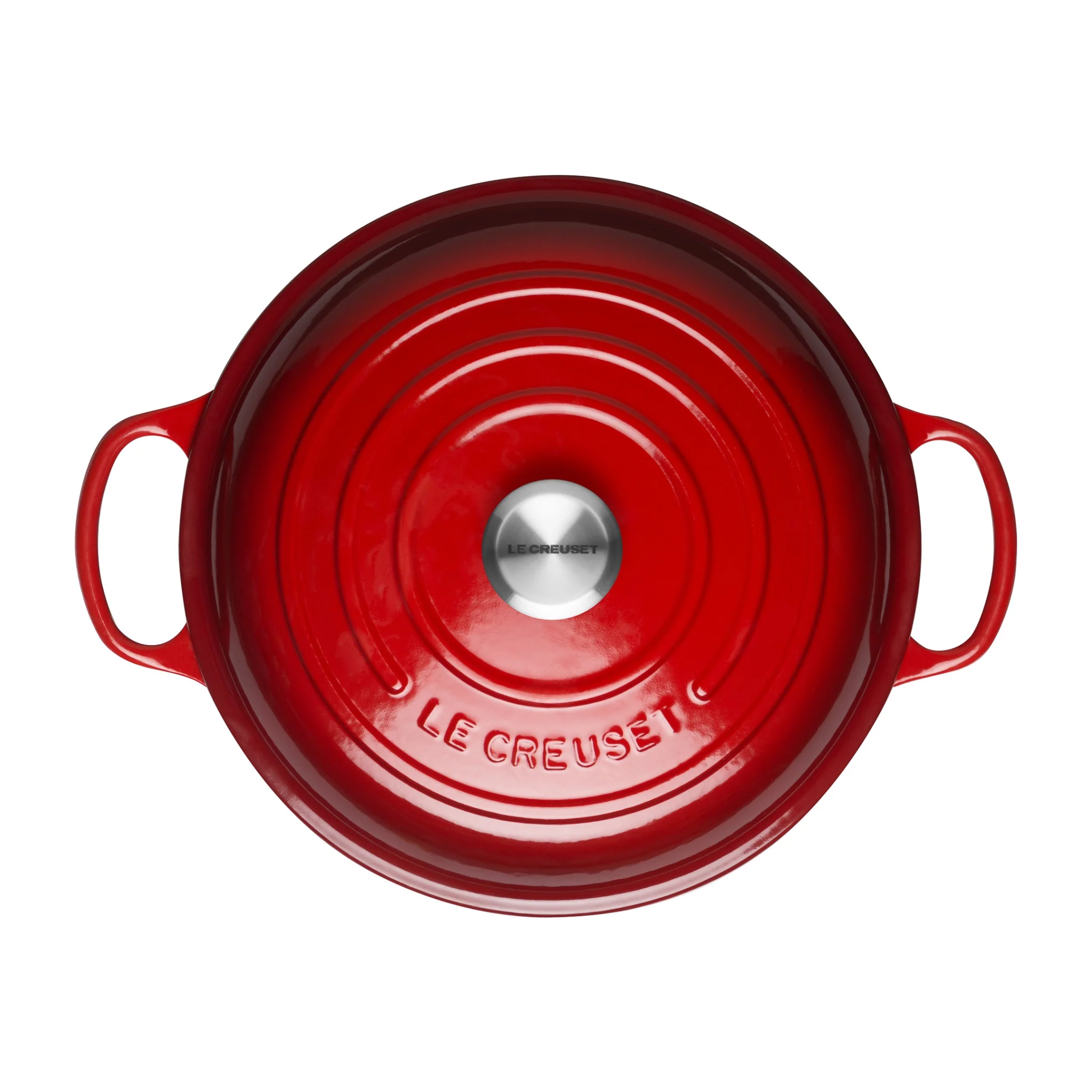 Shallow Cast Iron Casserole Dish | Cerise | 30cm - Image 4