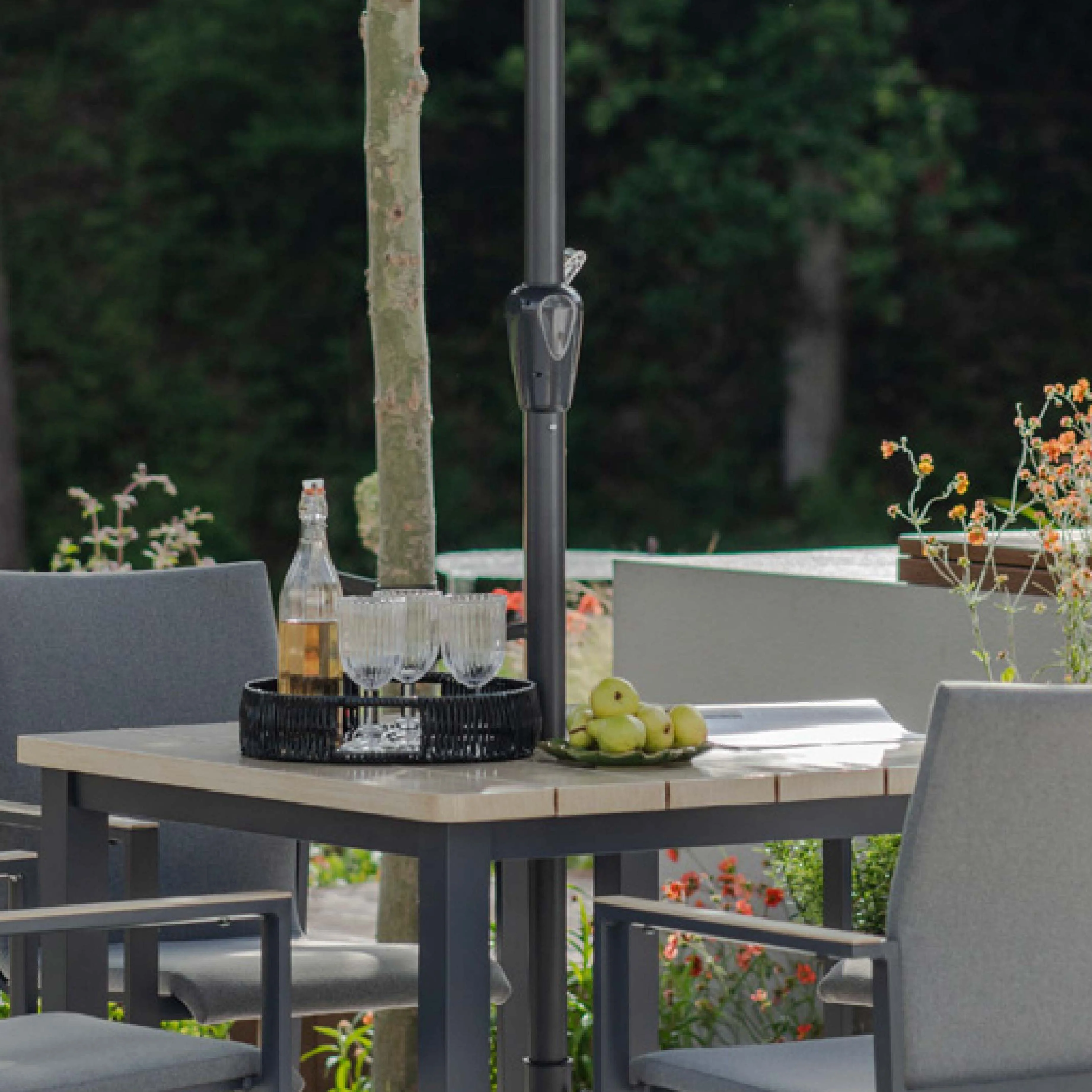 Venice Outdoor Square Dining Table | 95cm - Image 2