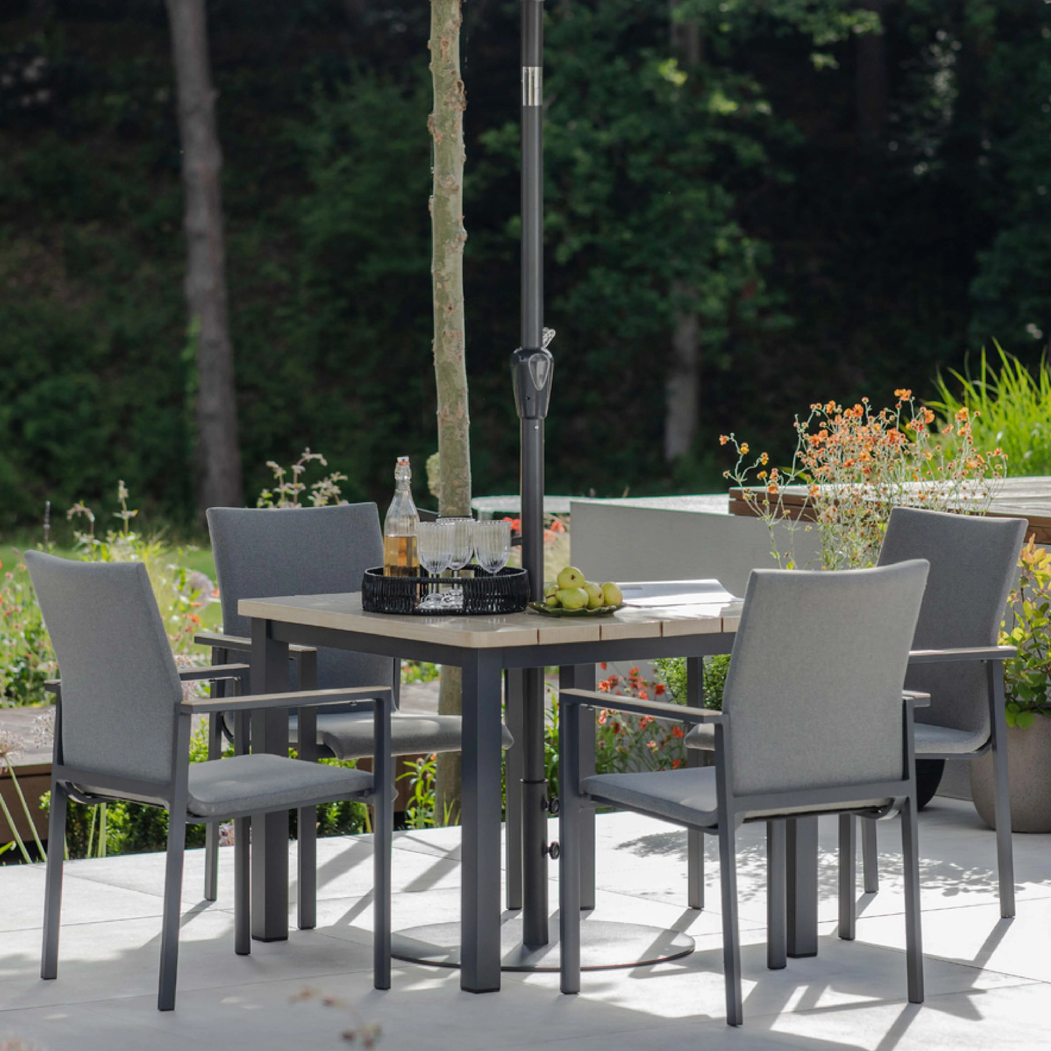 Venice Outdoor Stacking Armchairs | Set of 2 - Image 2