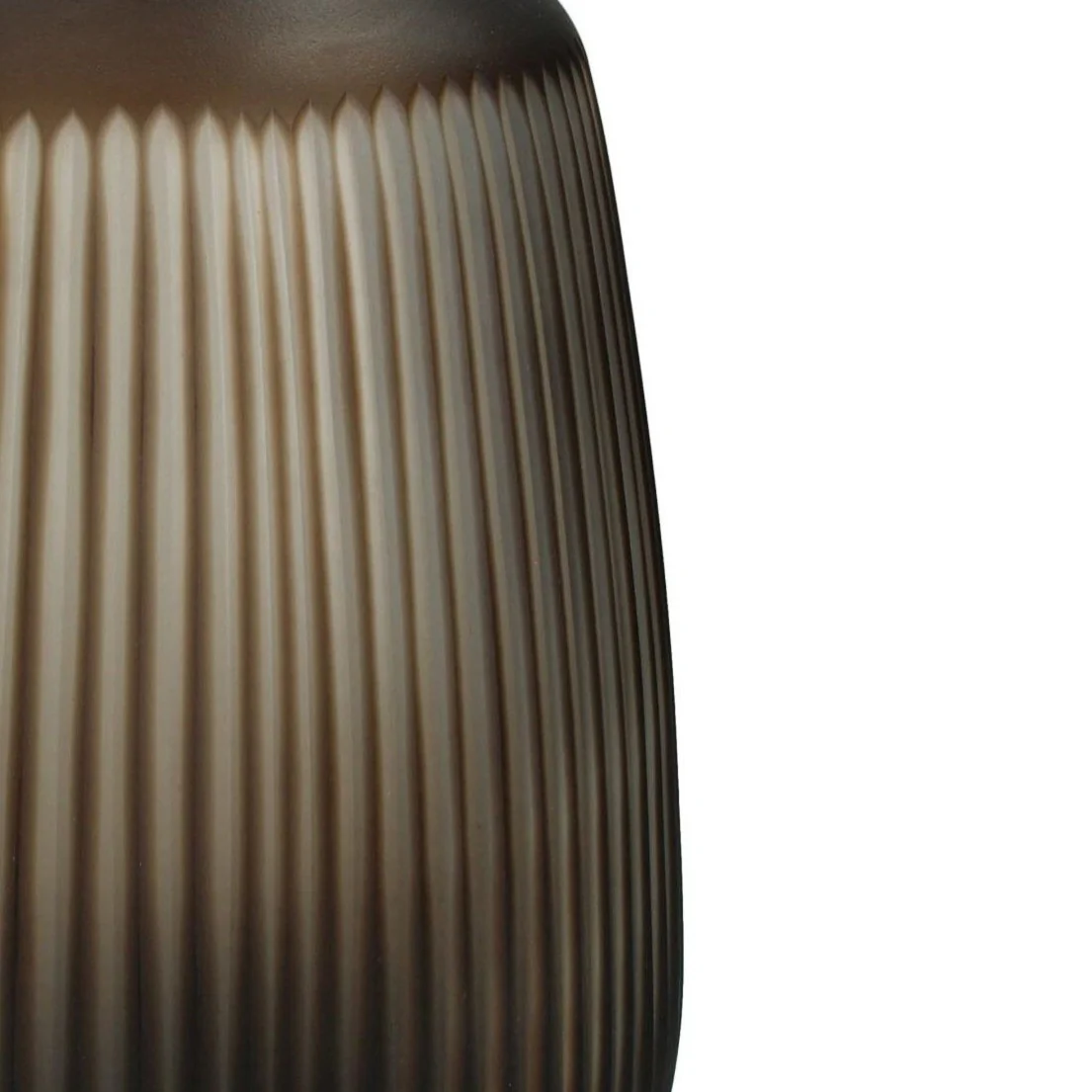 Round Glass Vase | Cantelupe | Brown - Image 2