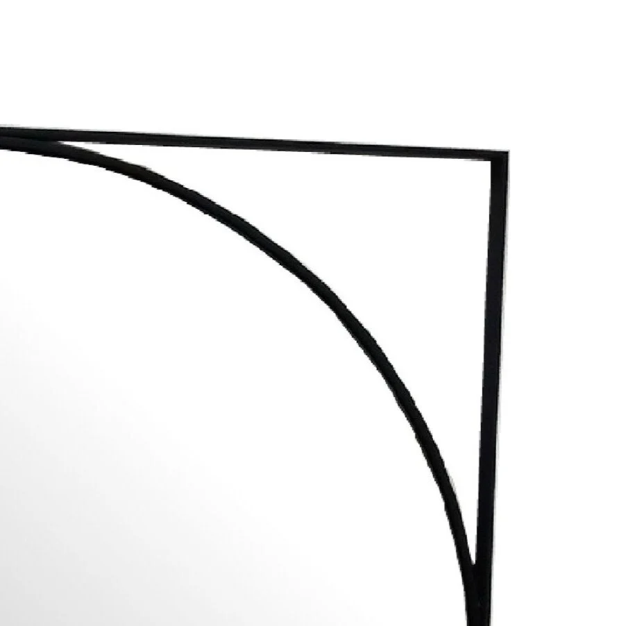 Round Metal Mirror | Isaac | Black - Image 2