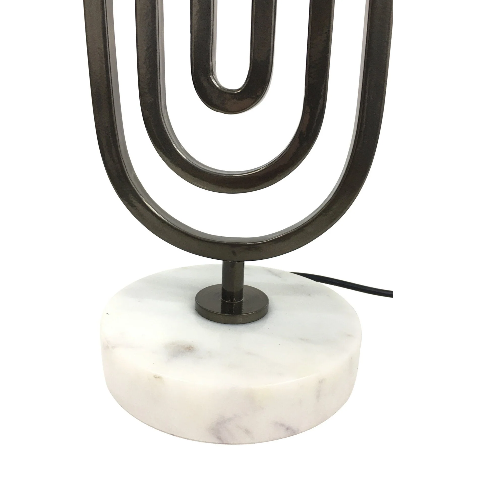 Table Lamp Base | Enigma | Metallic Black Nickel - Image 2