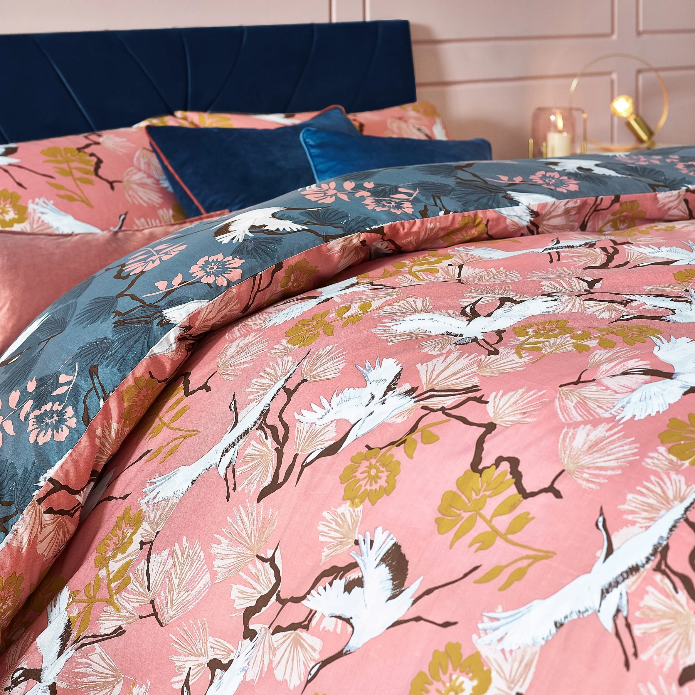 Botanical Duvet Cover Set | Blush - Image 3