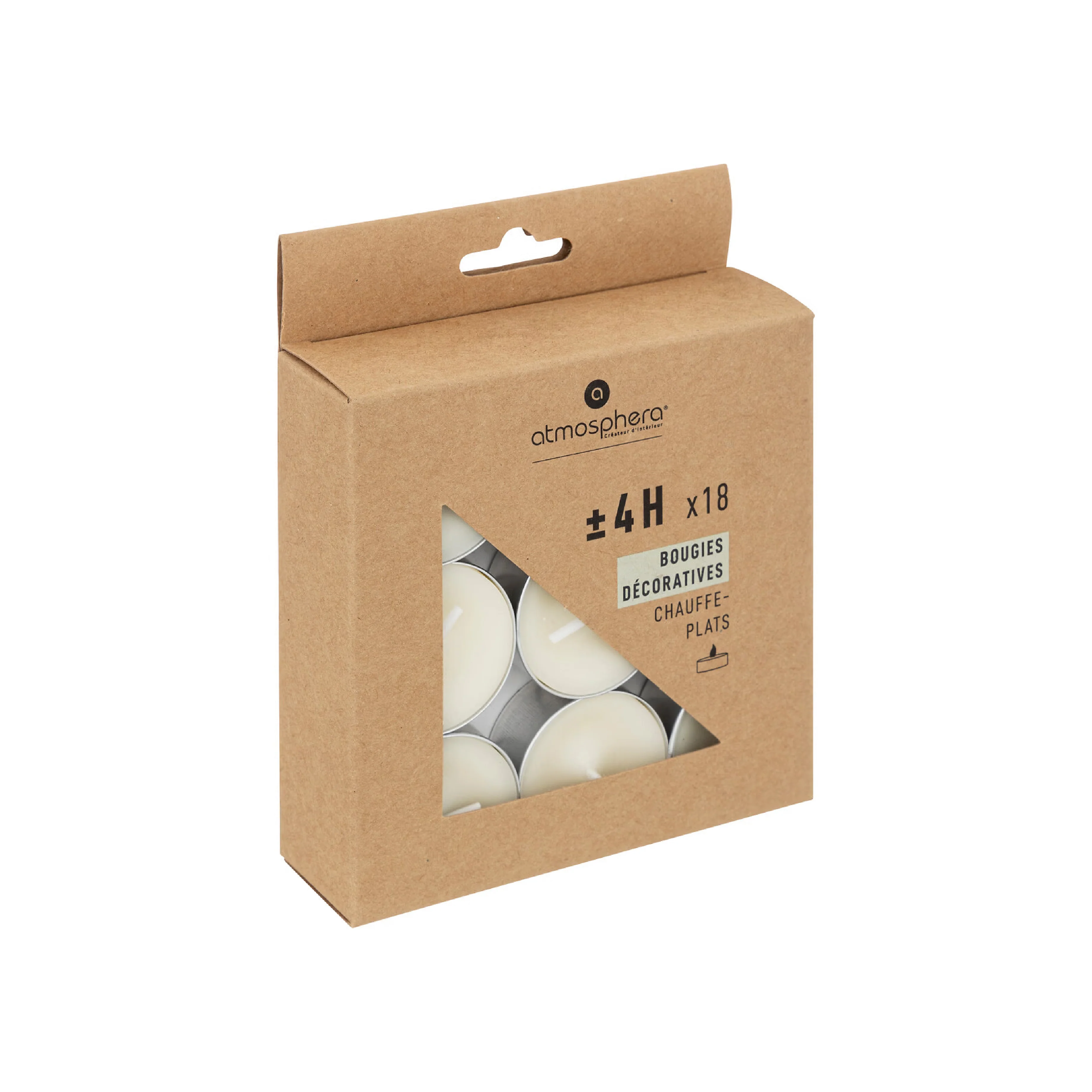 Hugo Tealights | Ivory | Set of 18