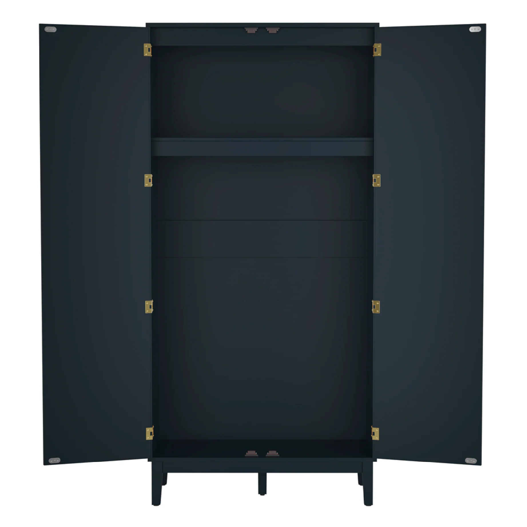 Bordeaux 2 Door Wardrobe | Blue/Natural - Image 3