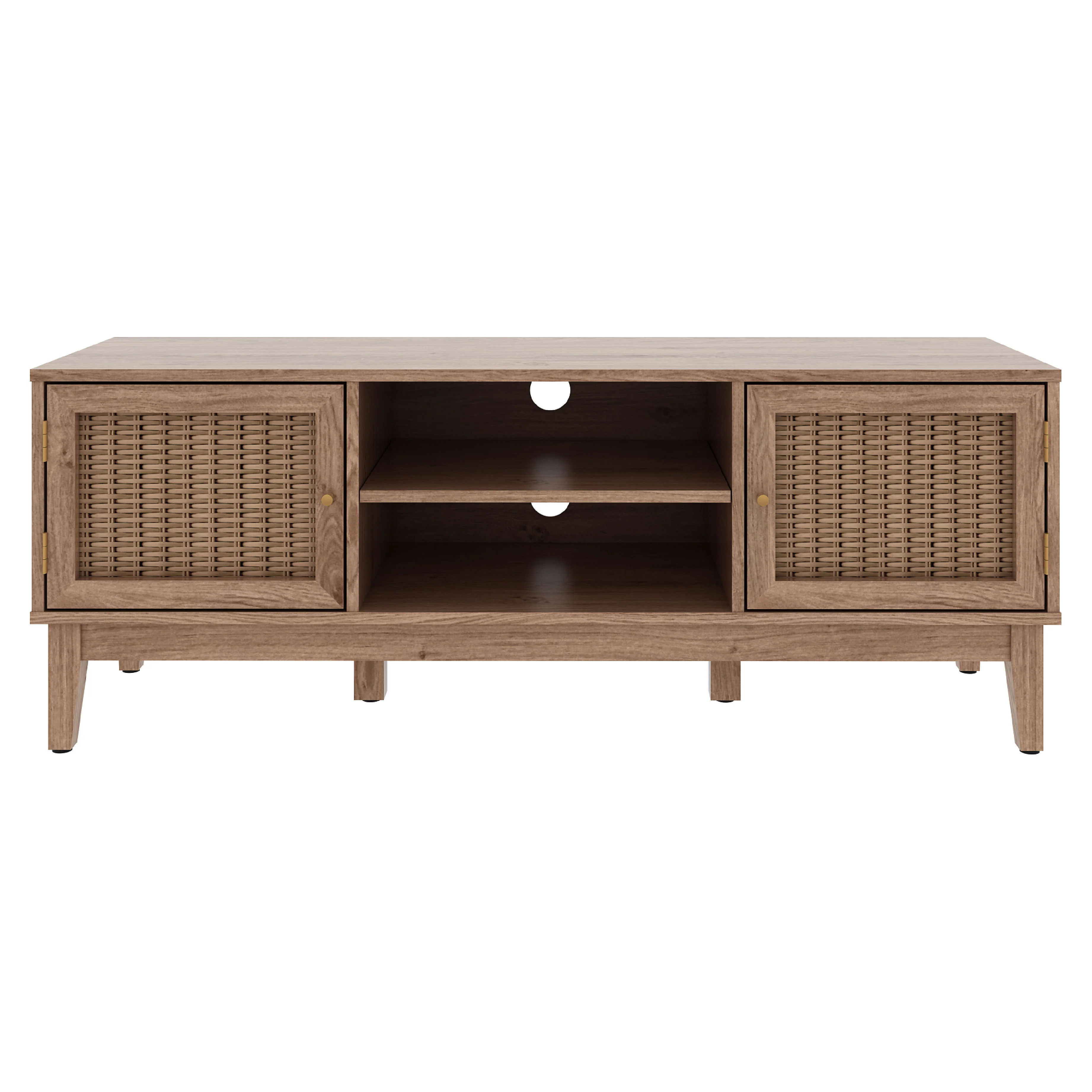 Bordeaux Rattan Media Unit | Natural - Image 2