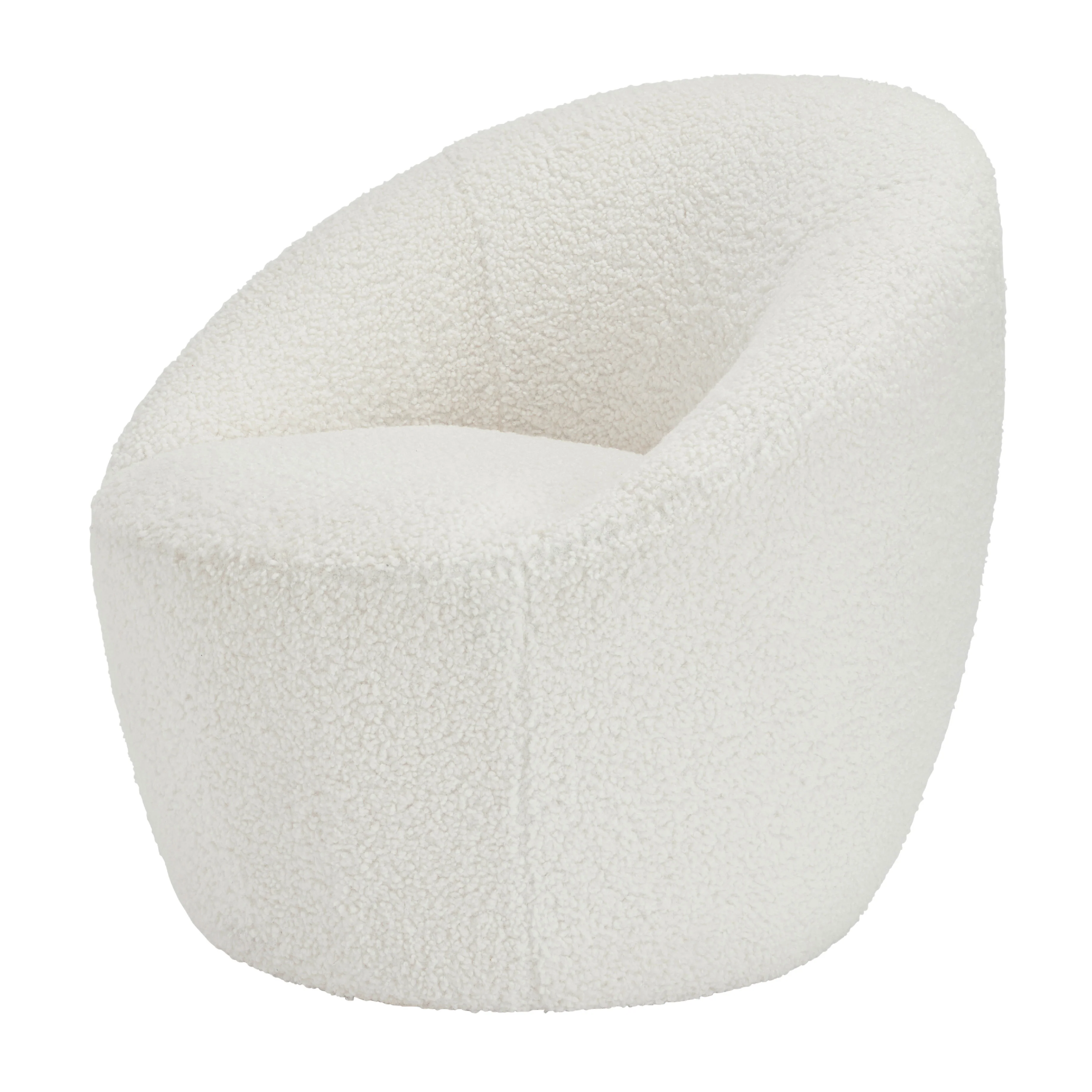 Cocoon Boucle Chair | White - Image 4
