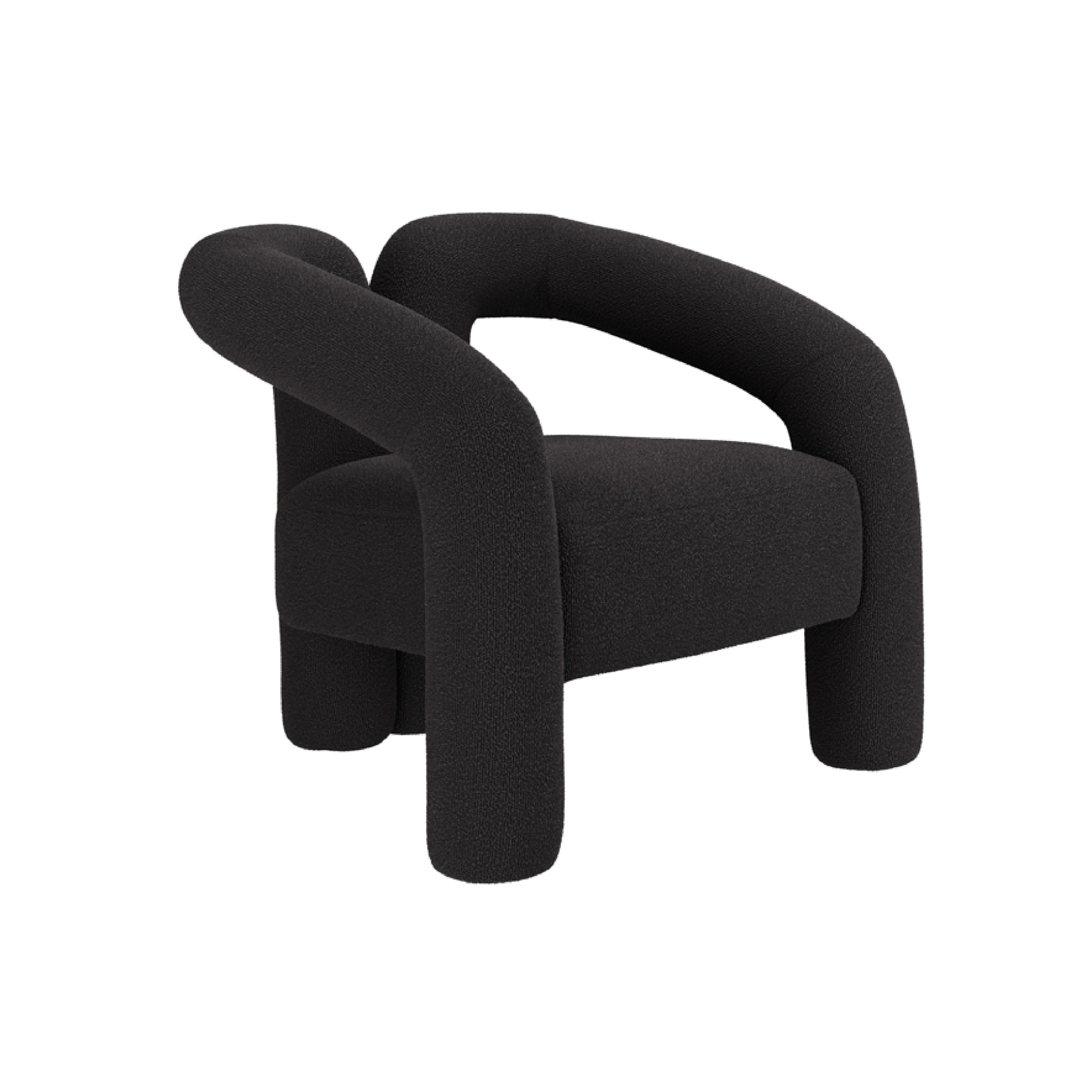 Freyja Boucle Chair | Black - Image 2