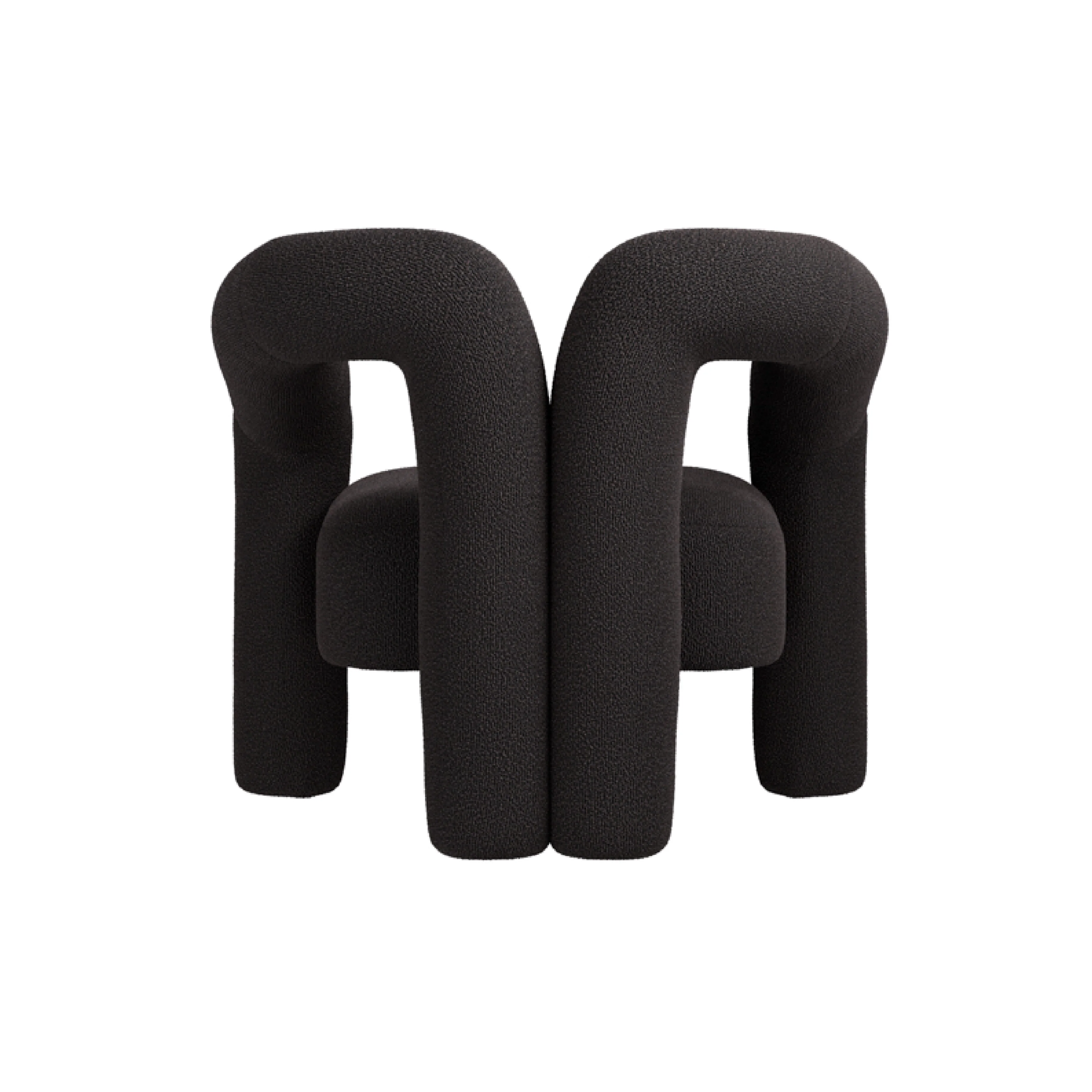 Freyja Boucle Chair | Black - Image 3