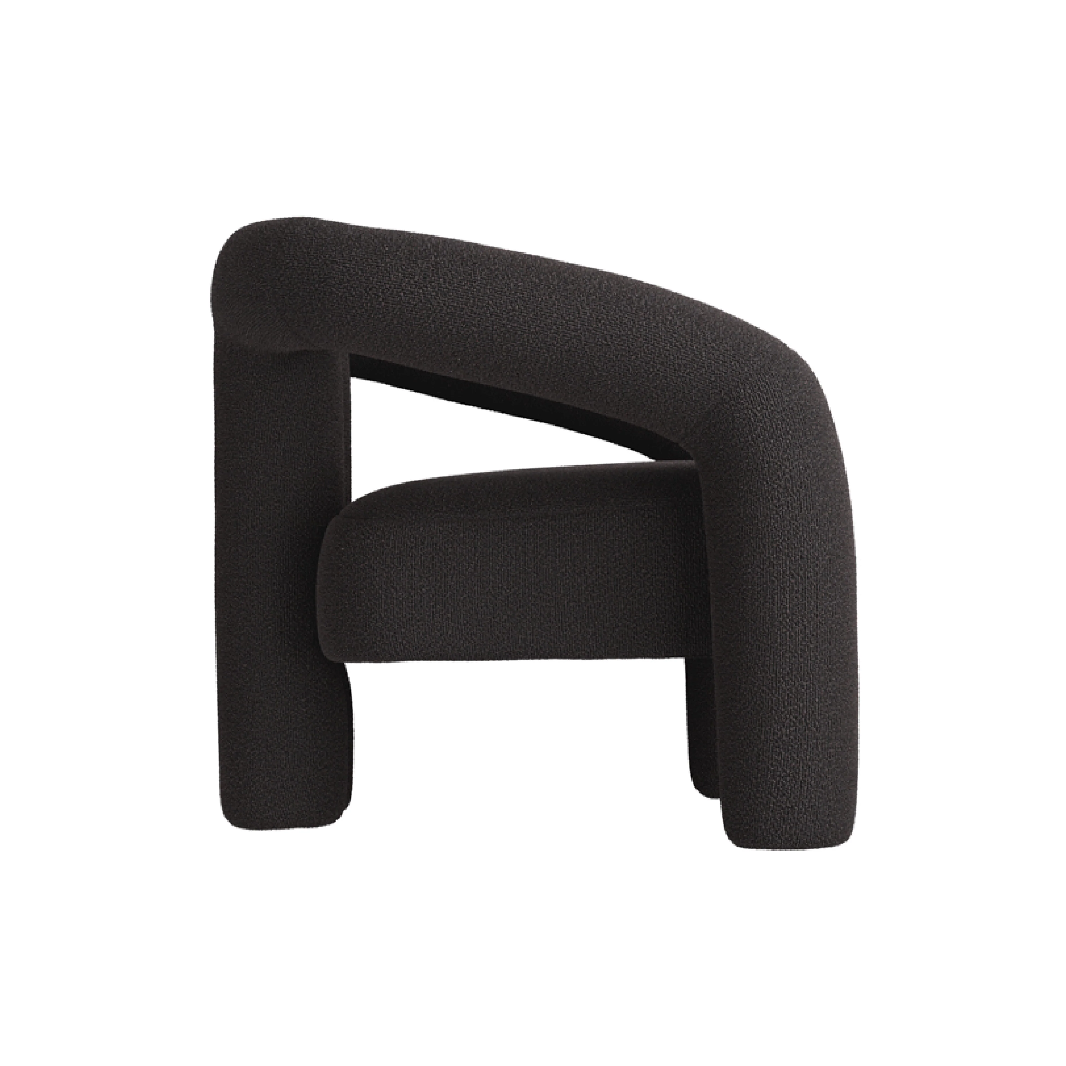Freyja Boucle Chair | Black - Image 4