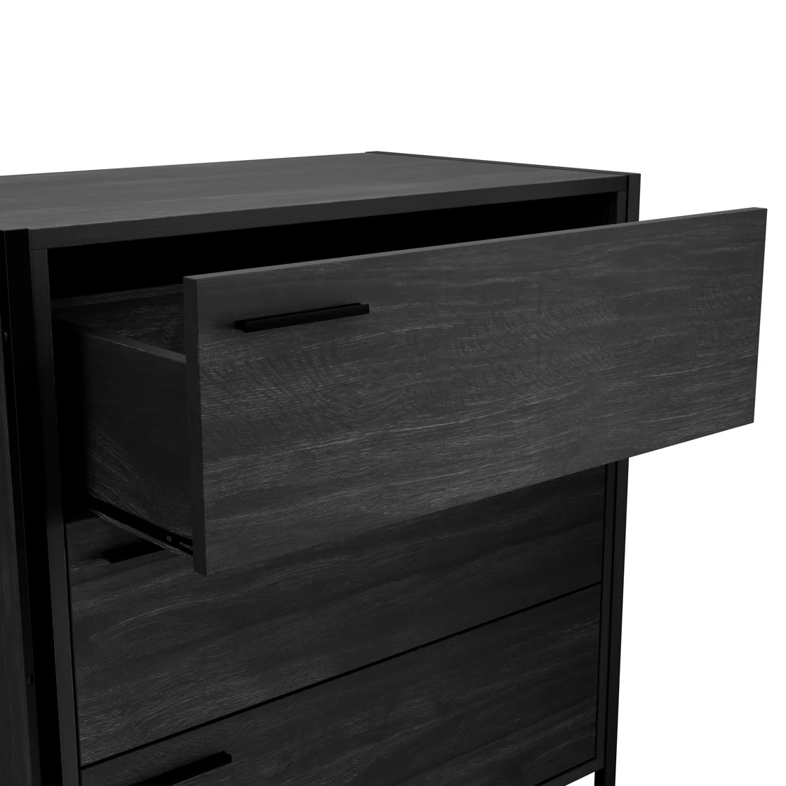 Hoxton 3 Drawer Chest | Black - Image 2