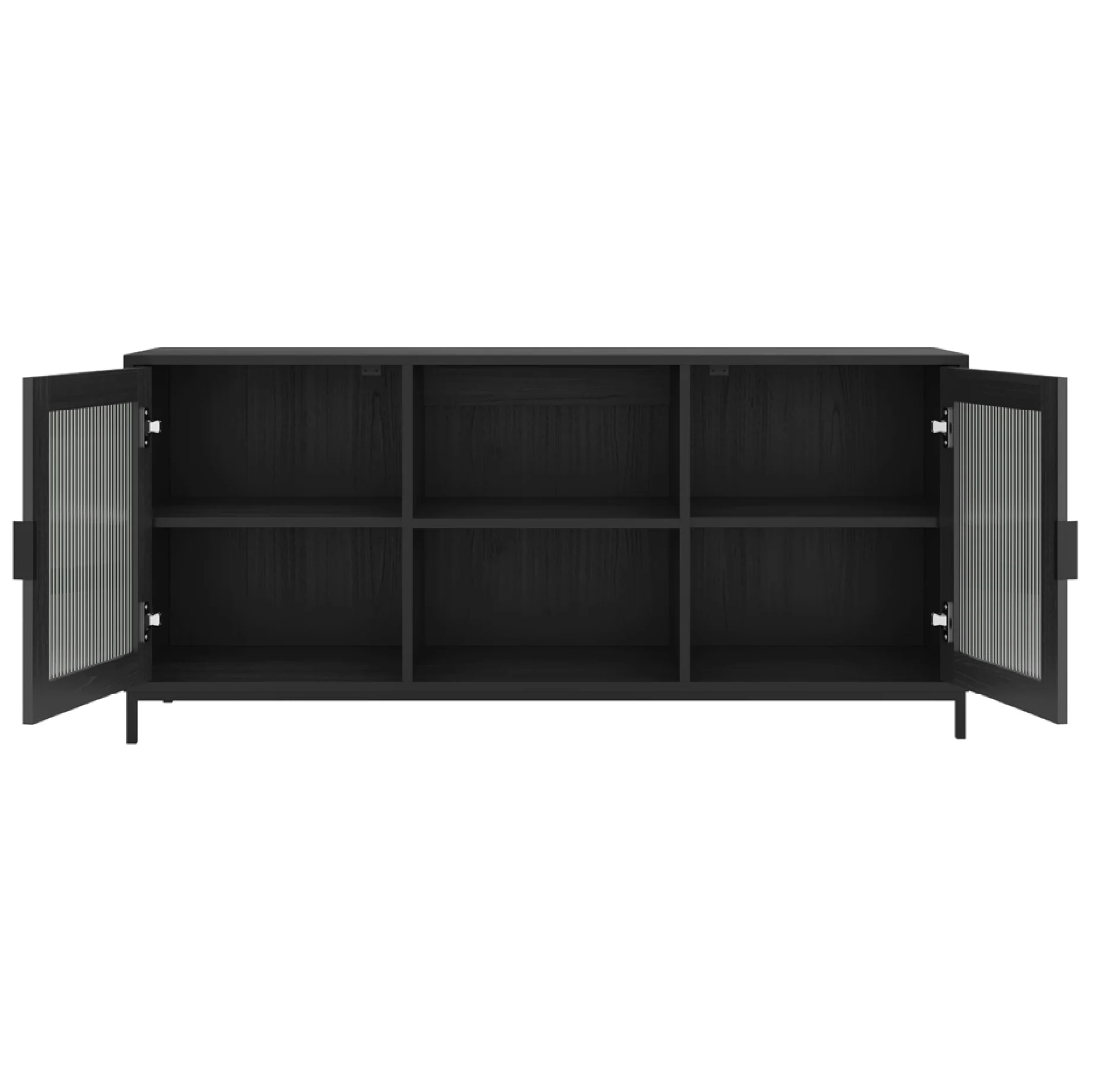 Maddox Reeded Media Unit | Matt Black - Image 3