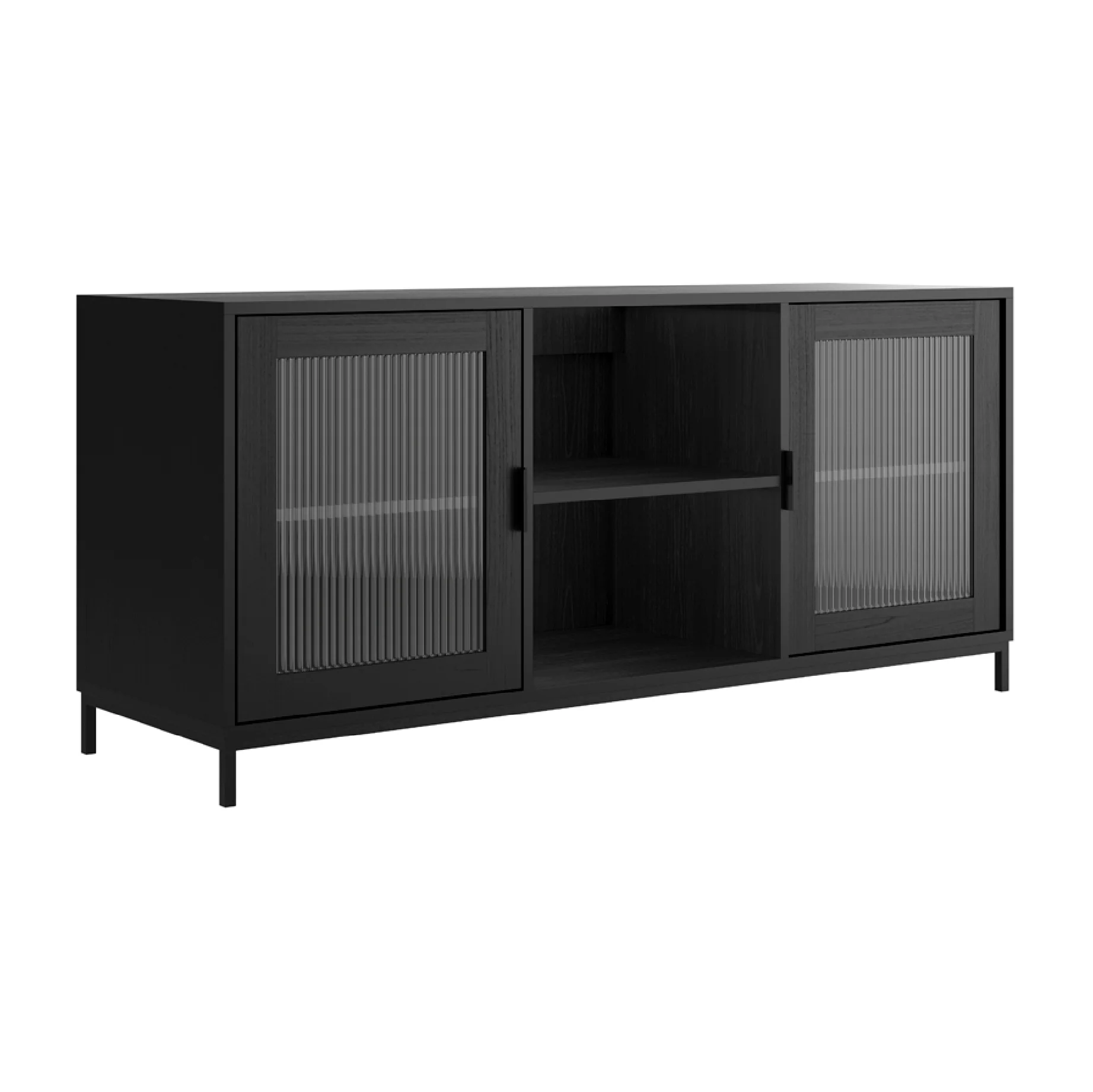 Maddox Reeded Media Unit | Matt Black - Image 4