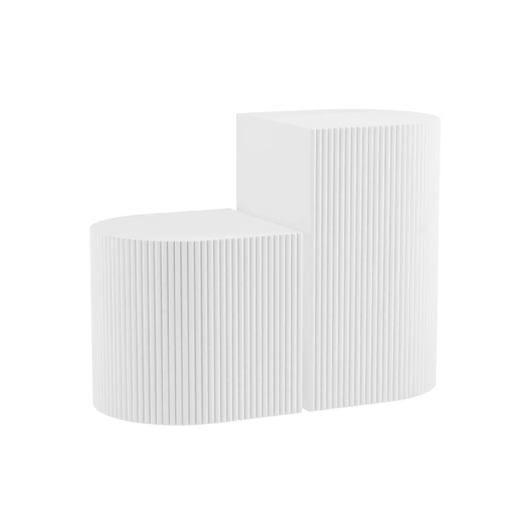 Reed Side Table | White