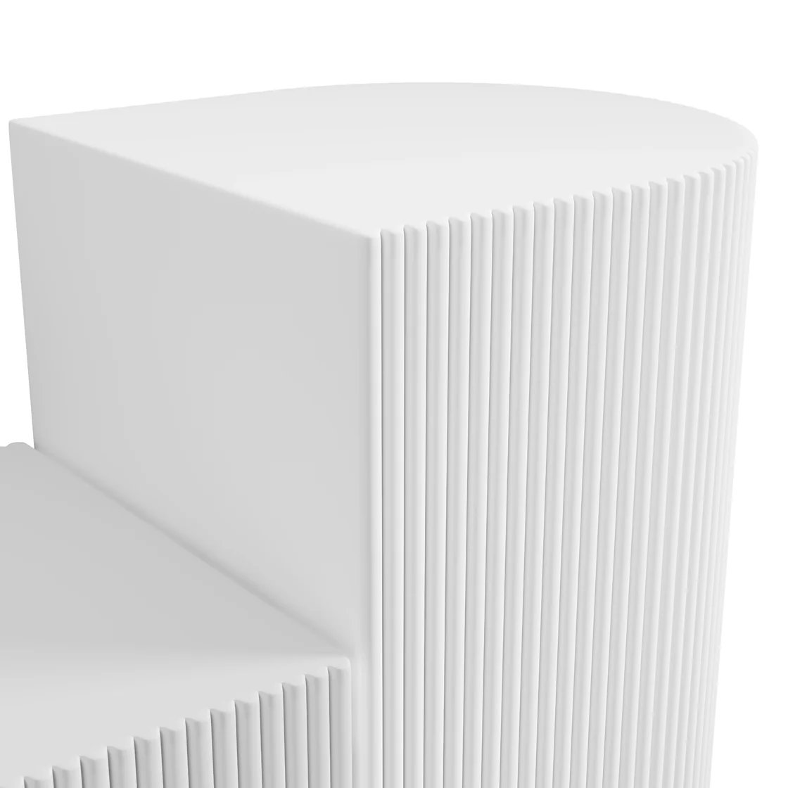 Reed Side Table | White - Image 2