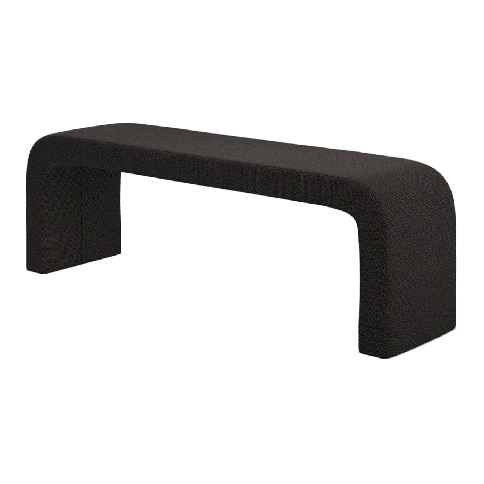 Ren Boucle Bench | Black - Image 2