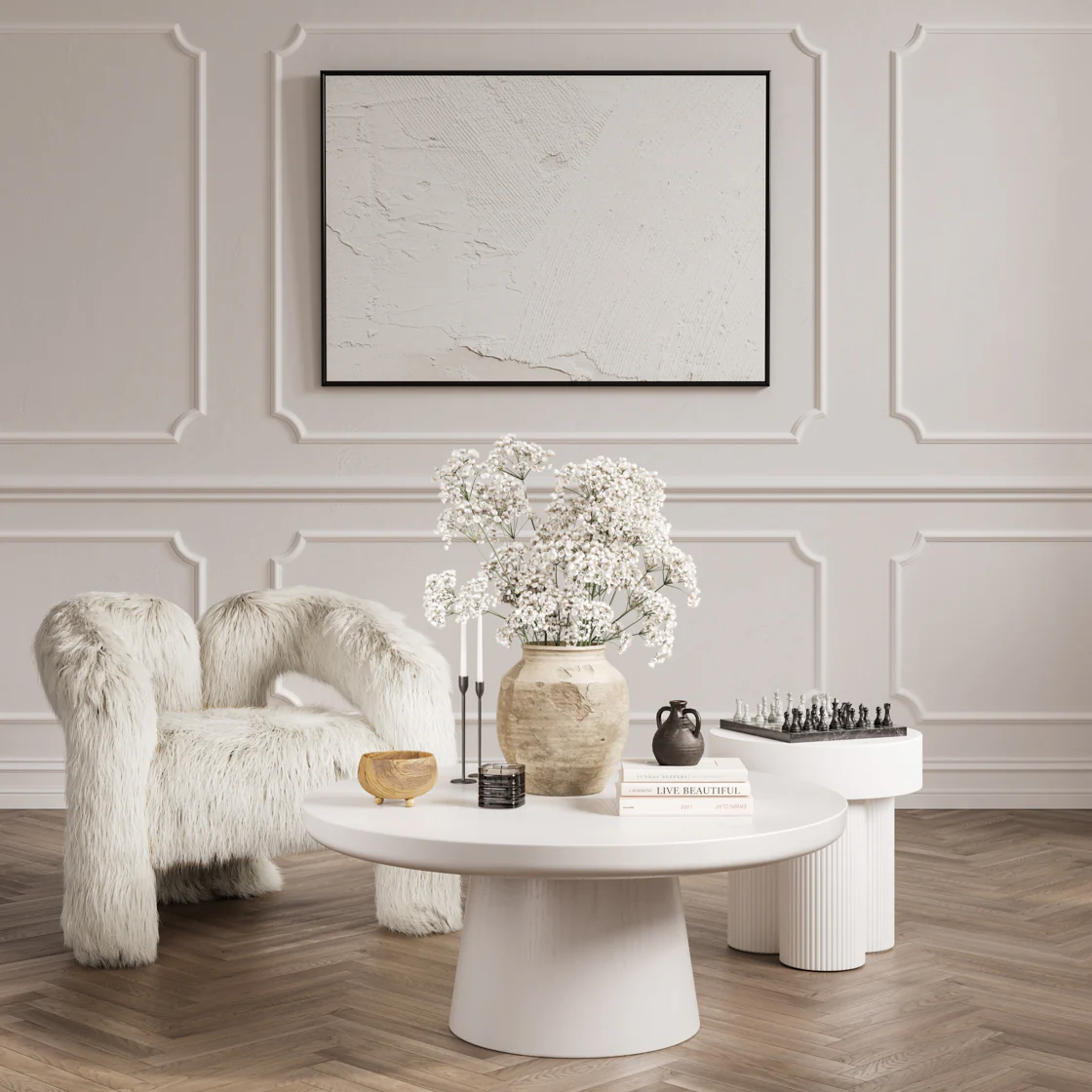 Rumi Coffee Table | White - Image 3