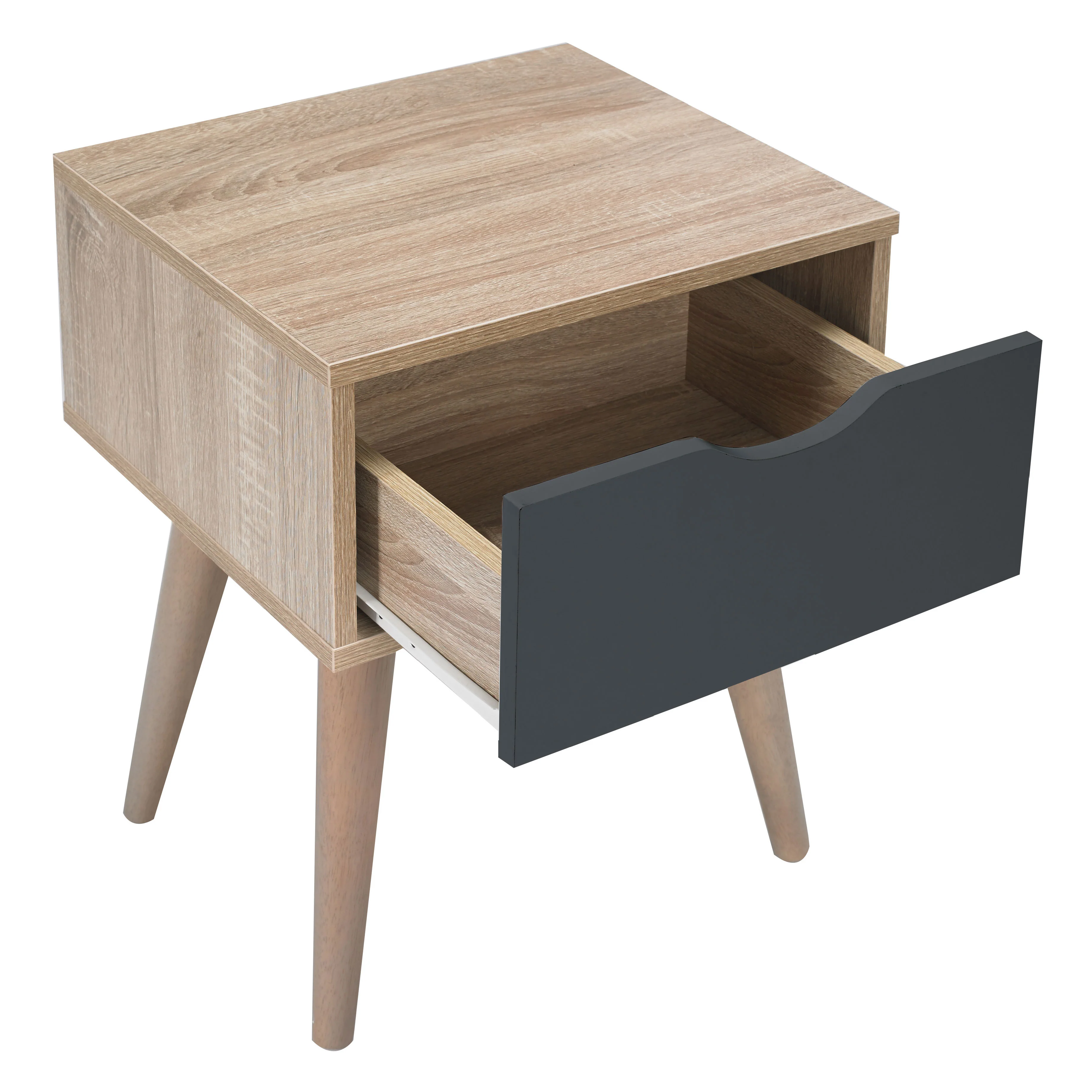 Scandi End Table | Grey Oak - Image 3