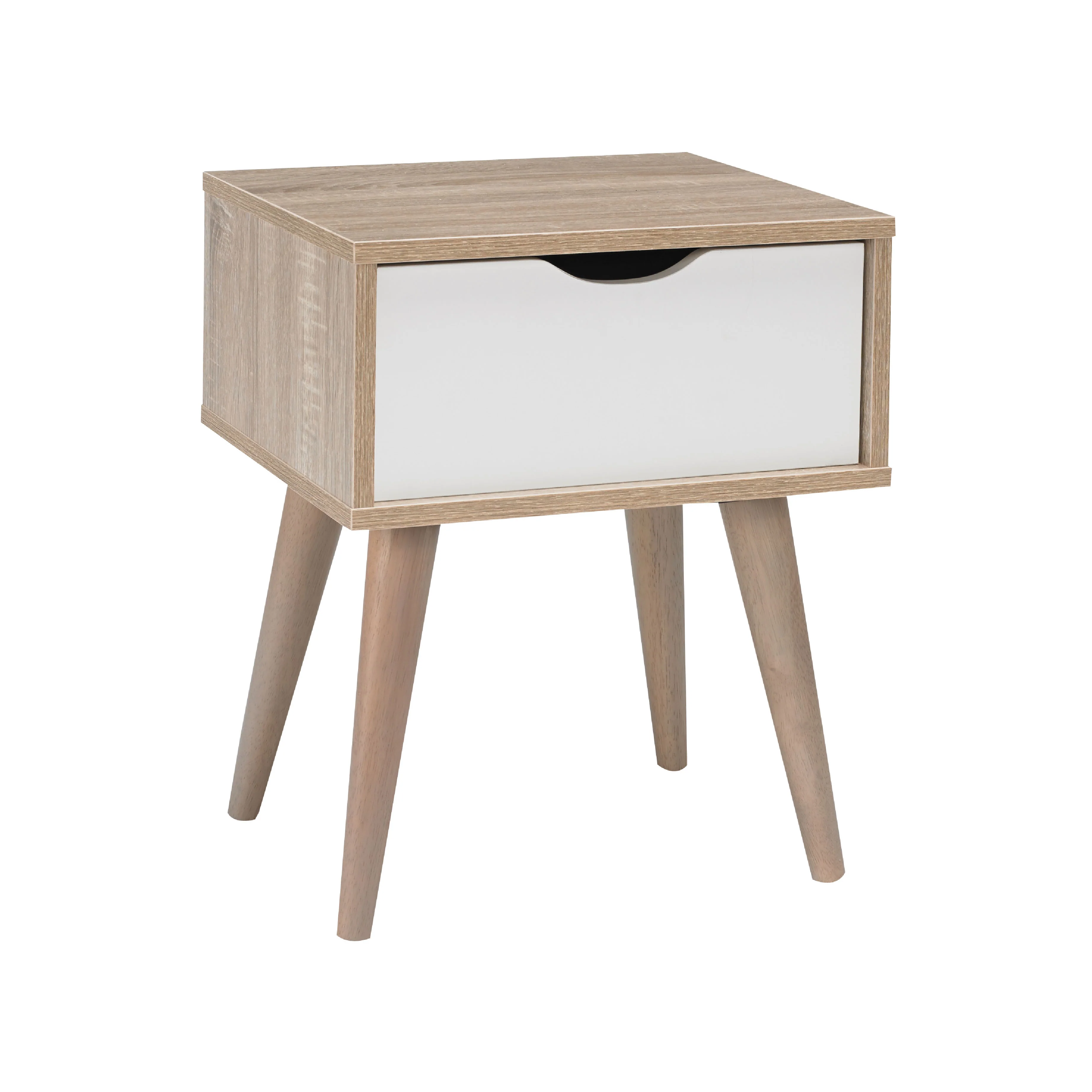 Scandi End Table | White Oak - Image 2