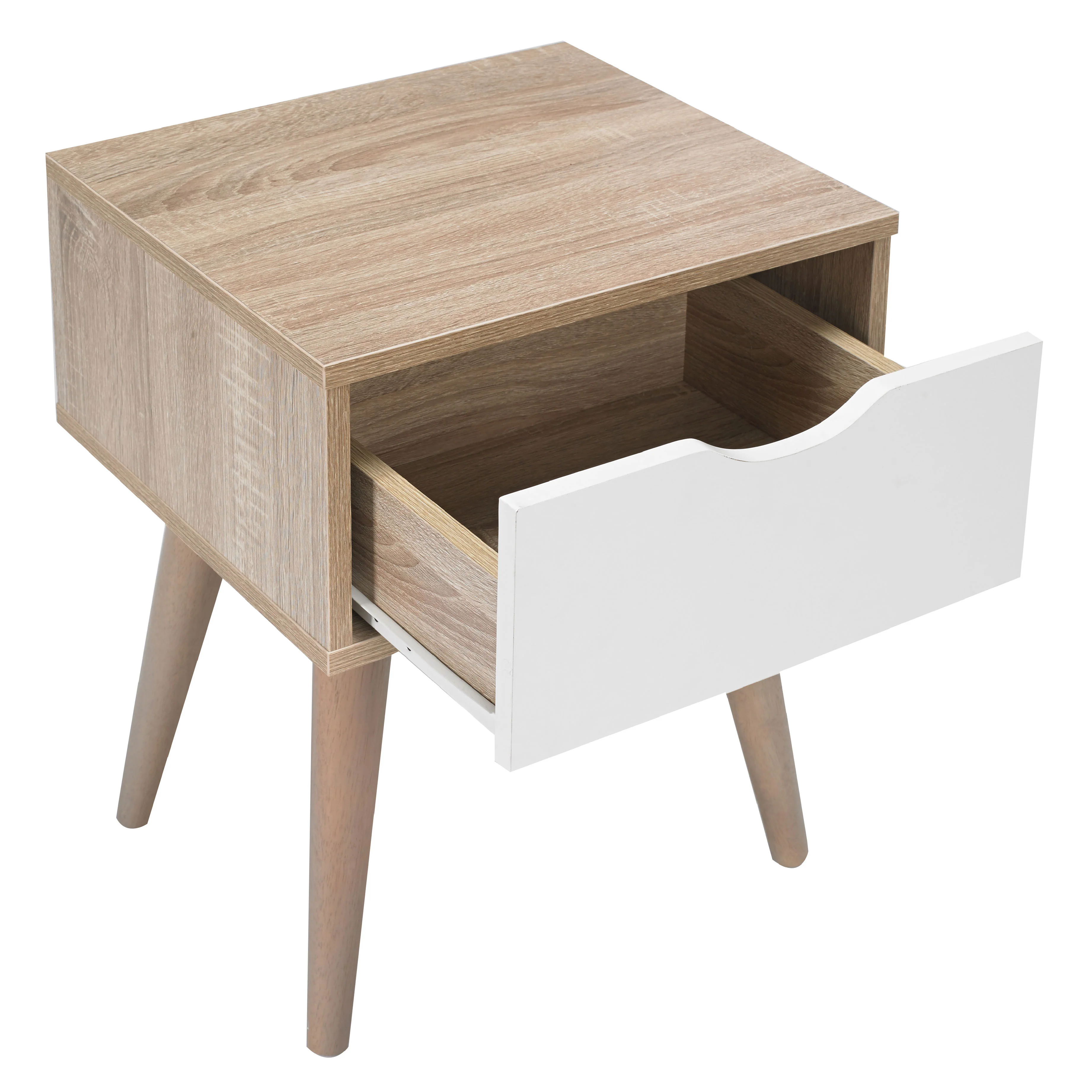 Scandi End Table | White Oak - Image 3