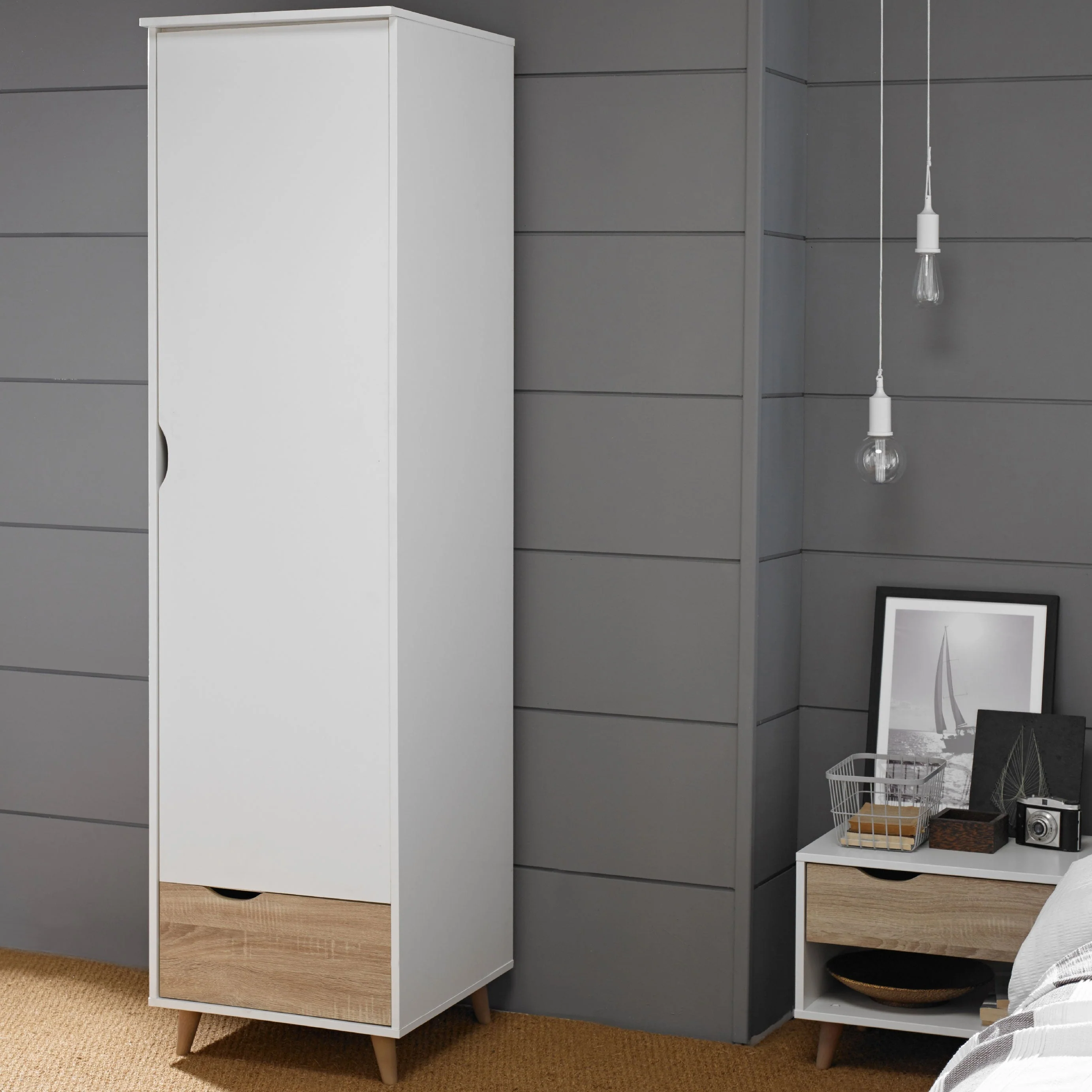 Stockholm 1 Door Wardrobe