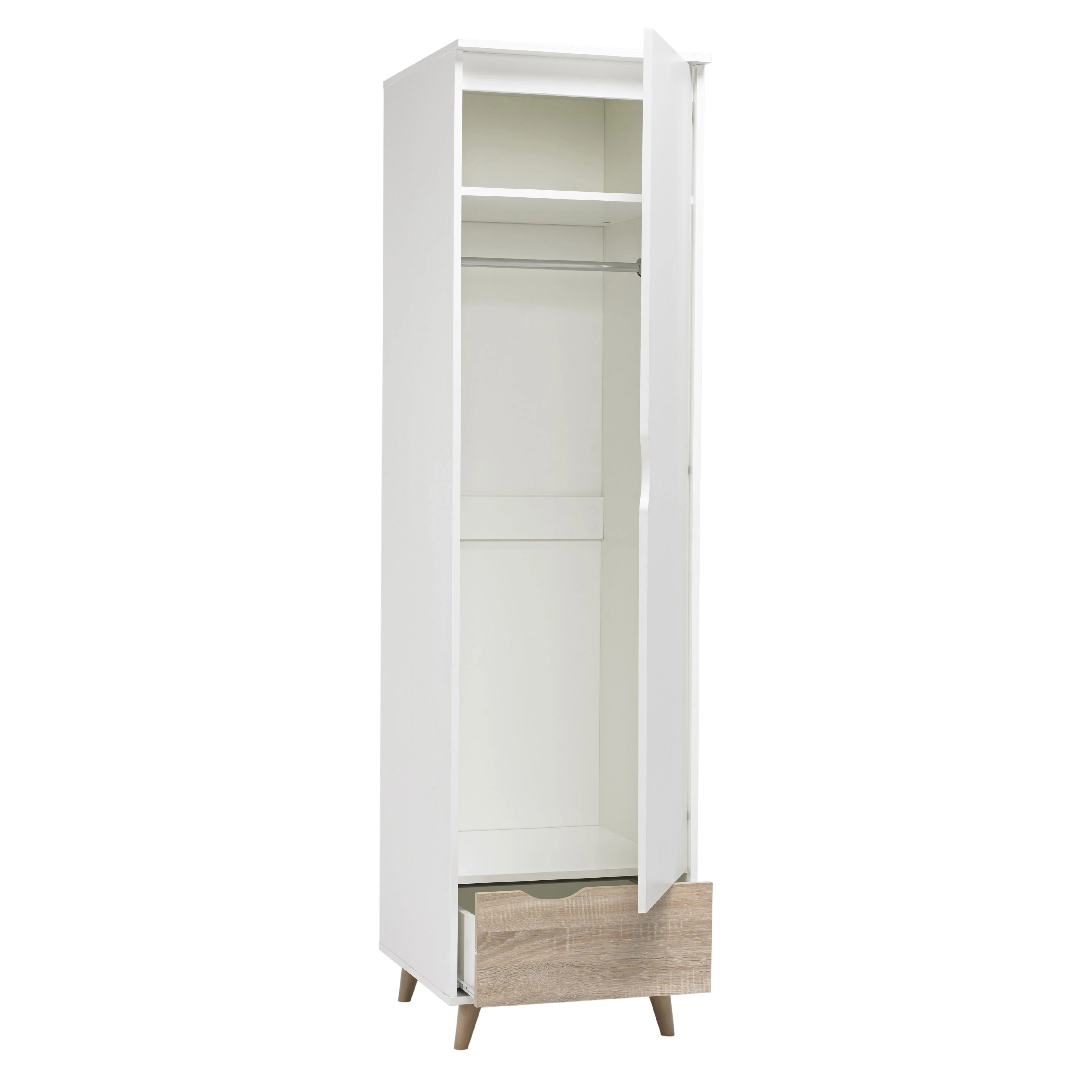 Stockholm 1 Door Wardrobe - Image 3