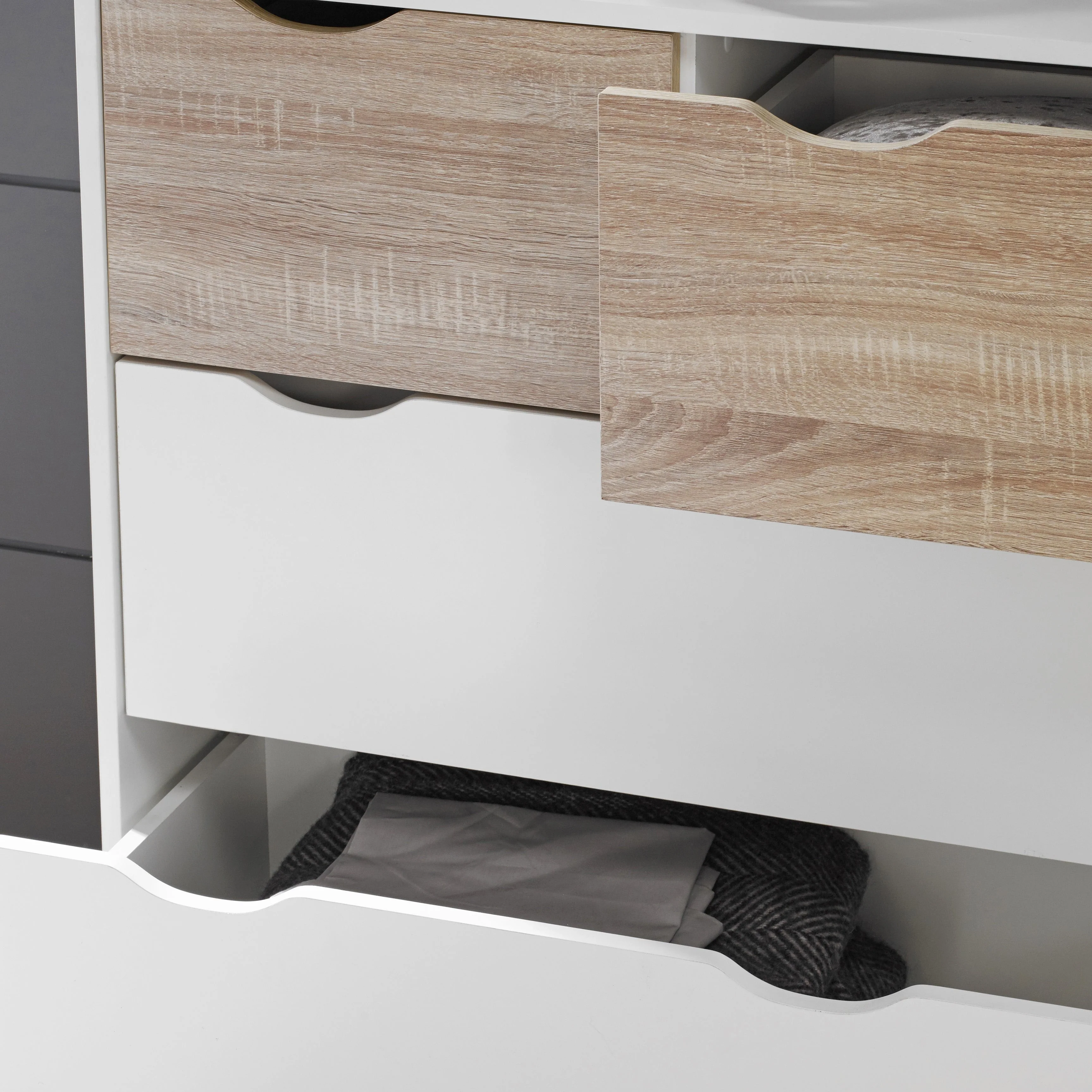 Stockholm 4 Drawer Chest | White Oak - Image 5