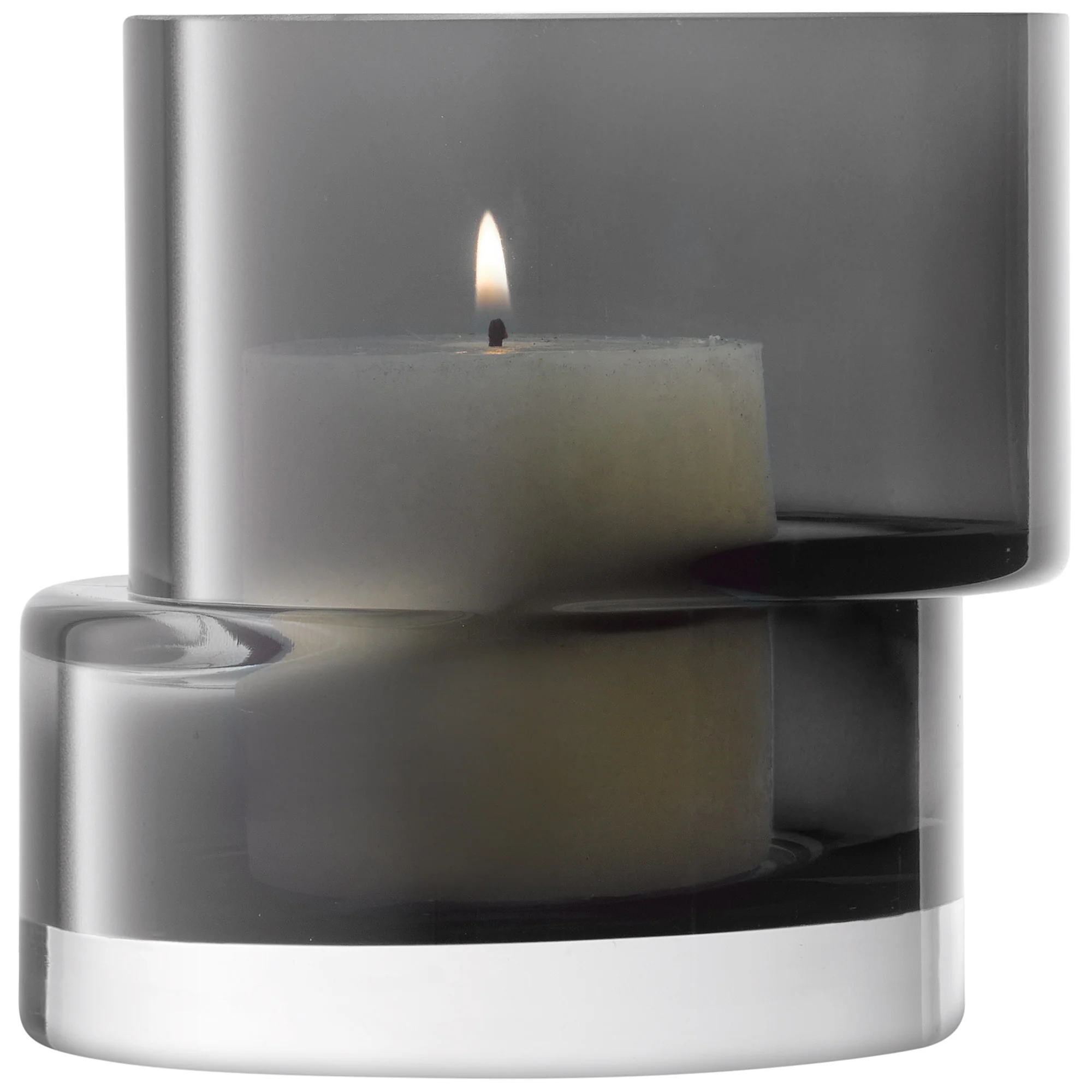 Tier Lantern & Vase | Slate Grey | 13.5cm - Image 4