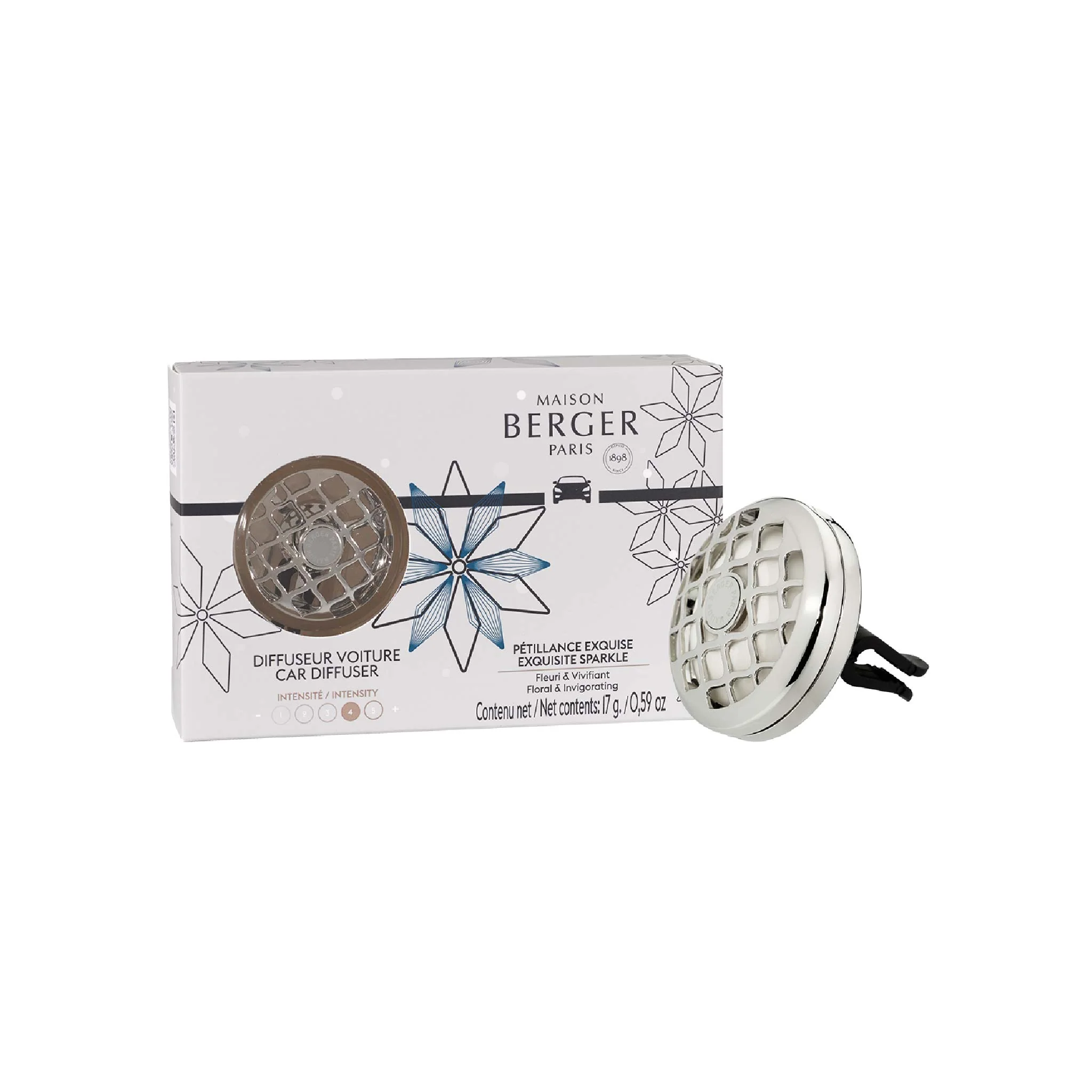 Rosalie Car Diffuser | Exquisite Sparkle | Silver