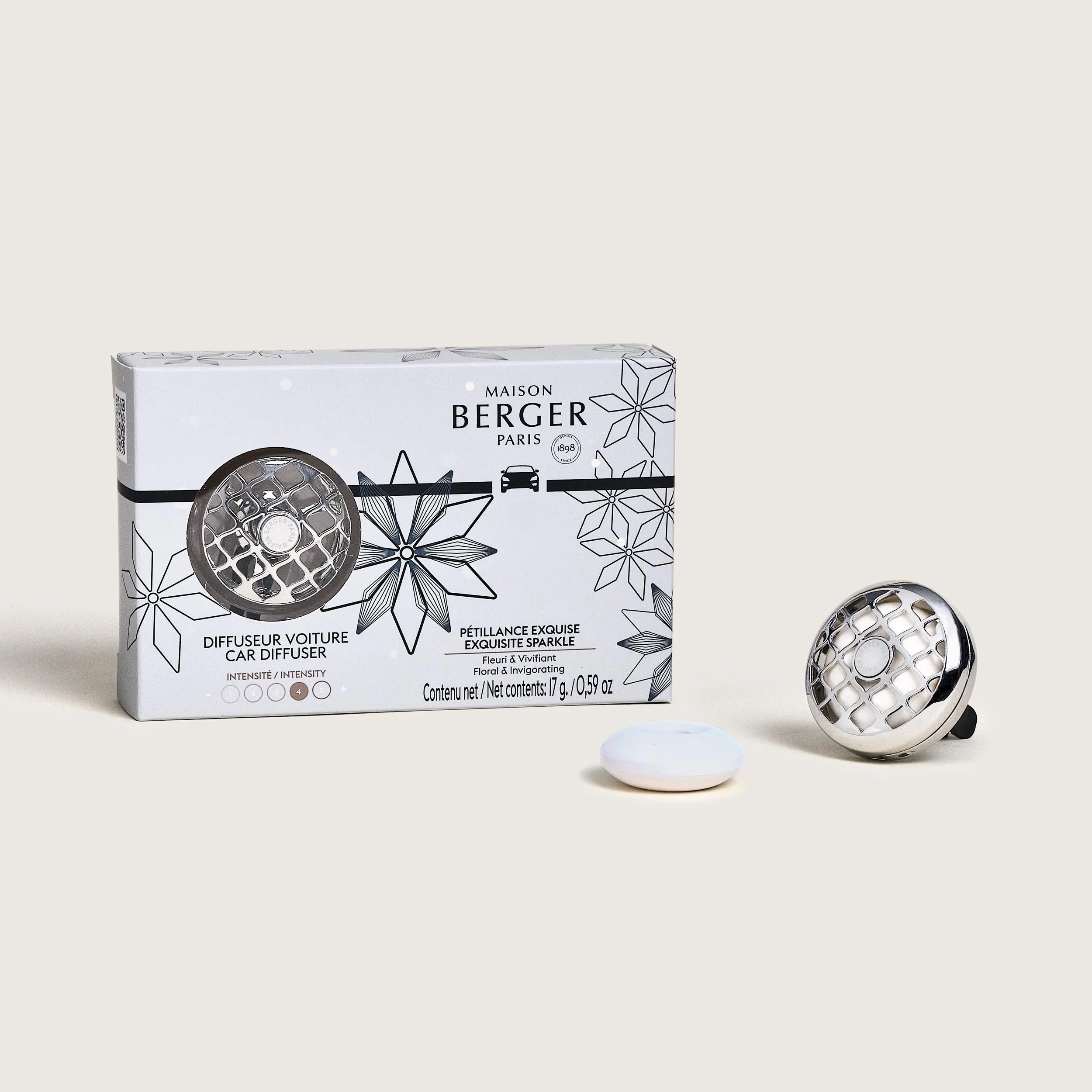 Rosalie Car Diffuser | Exquisite Sparkle | Silver - Image 5