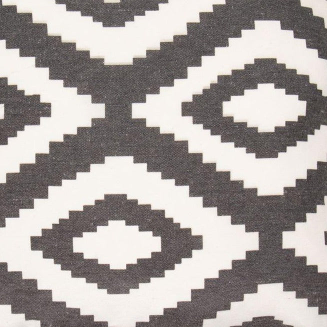 Dorado Diamond Cushion | Monochrome | 45x45cm - Image 2