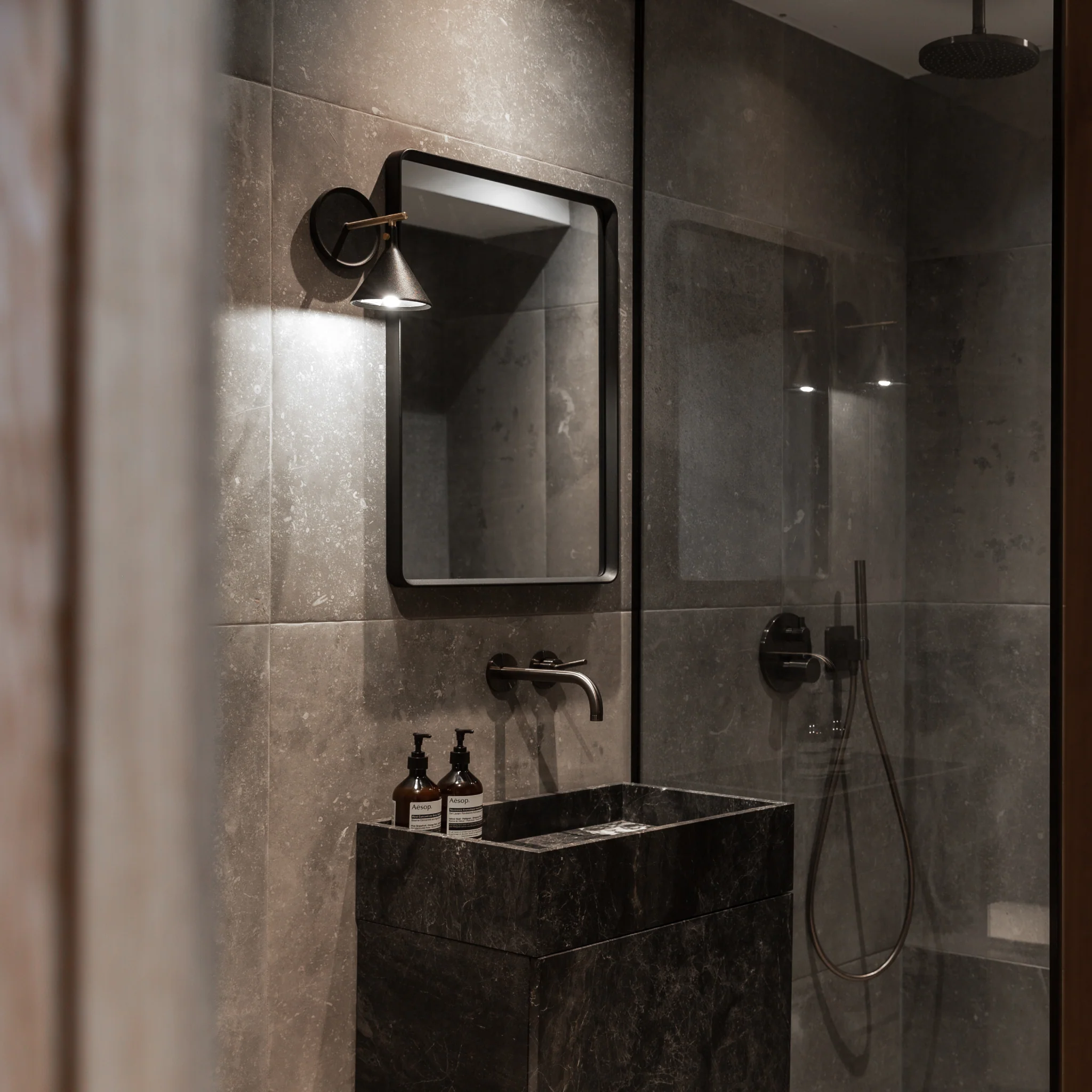 Norm Wall Mirror | Black - Image 4