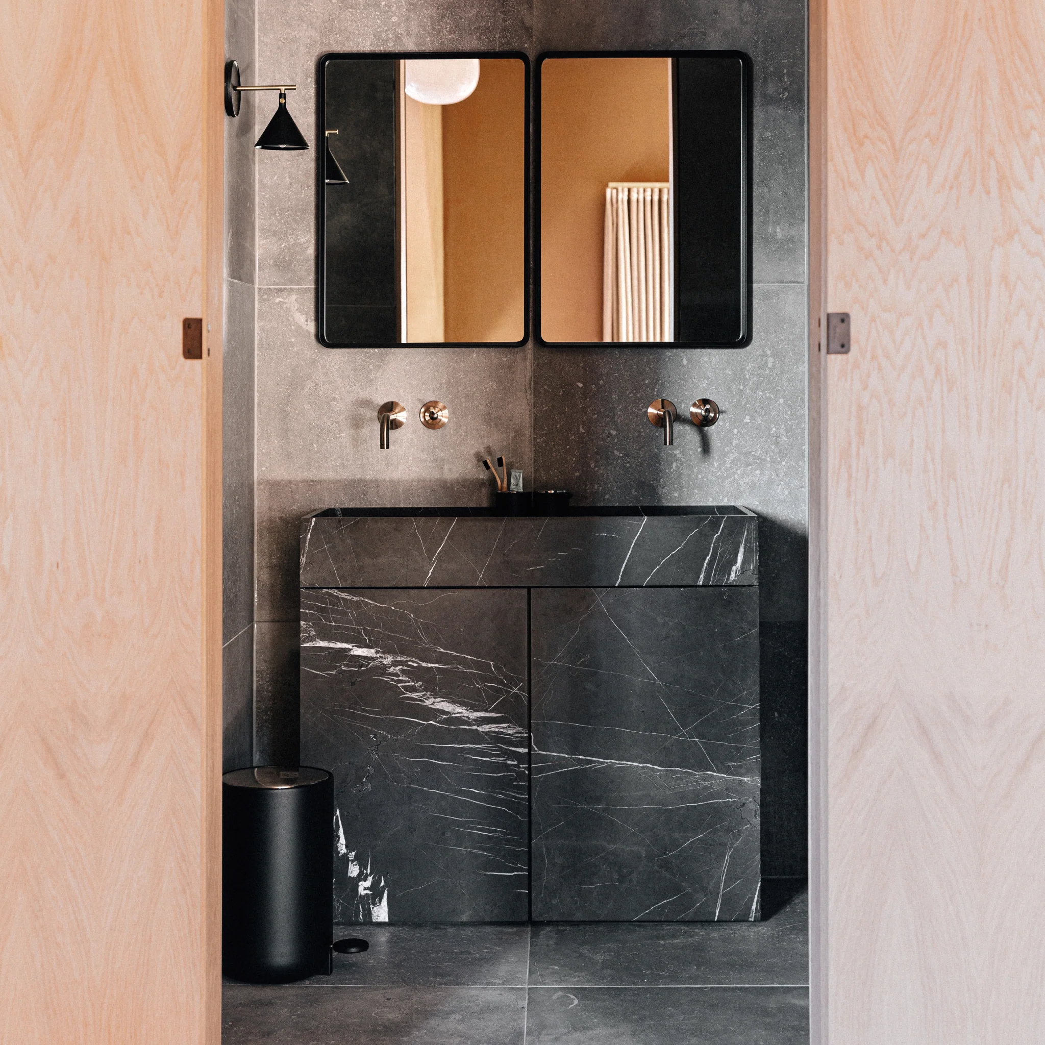 Norm Wall Mirror | Black - Image 5