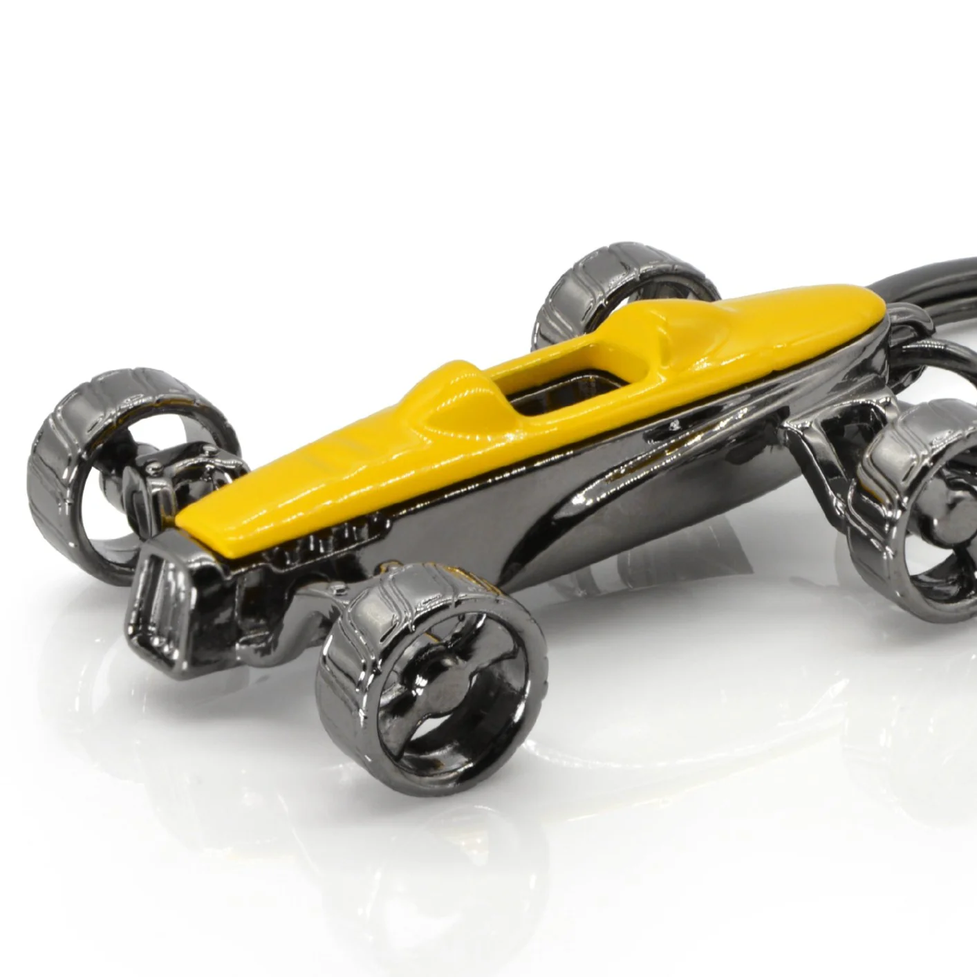 Racing Car Keyring | Yellow - Image 3