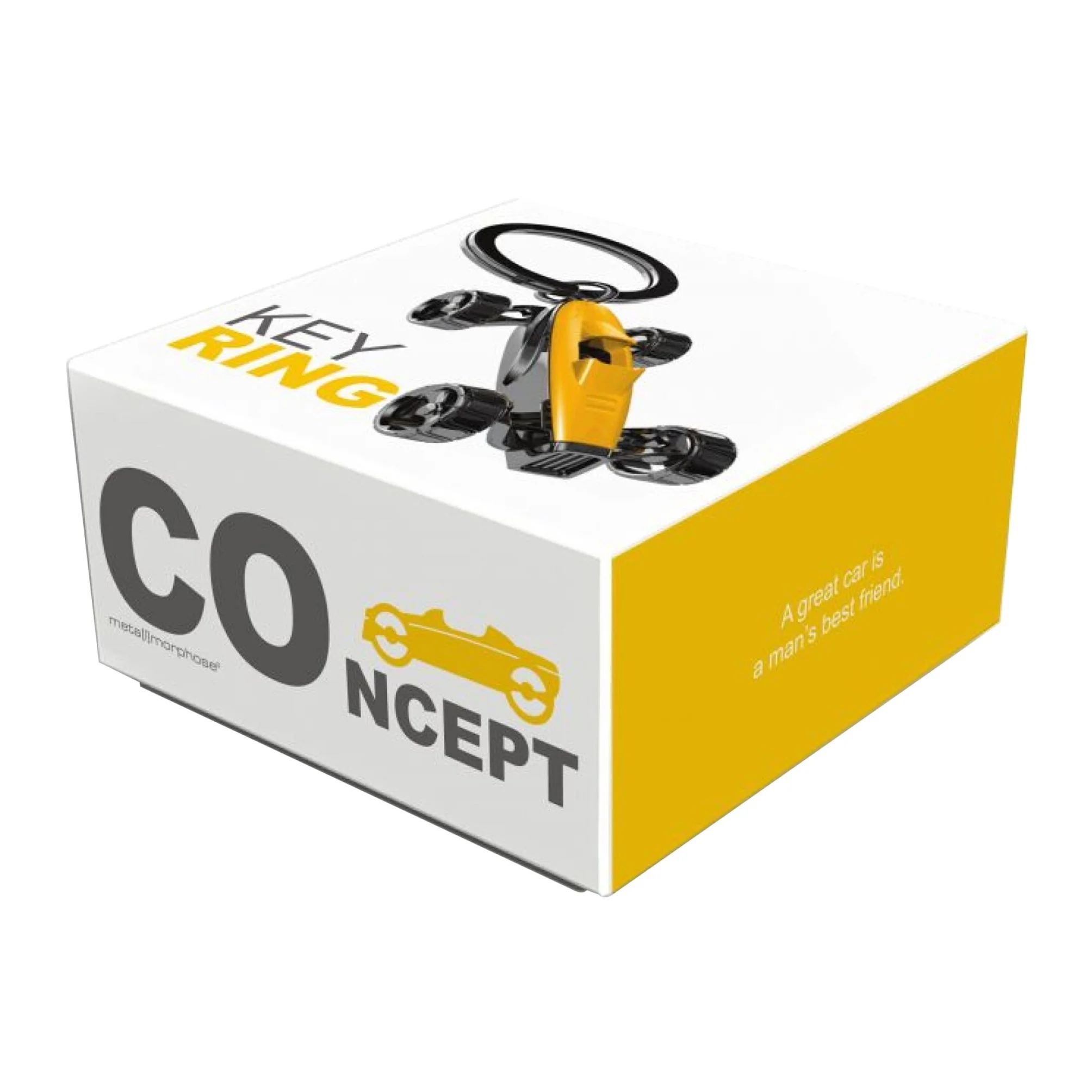 Racing Car Keyring | Yellow - Image 4
