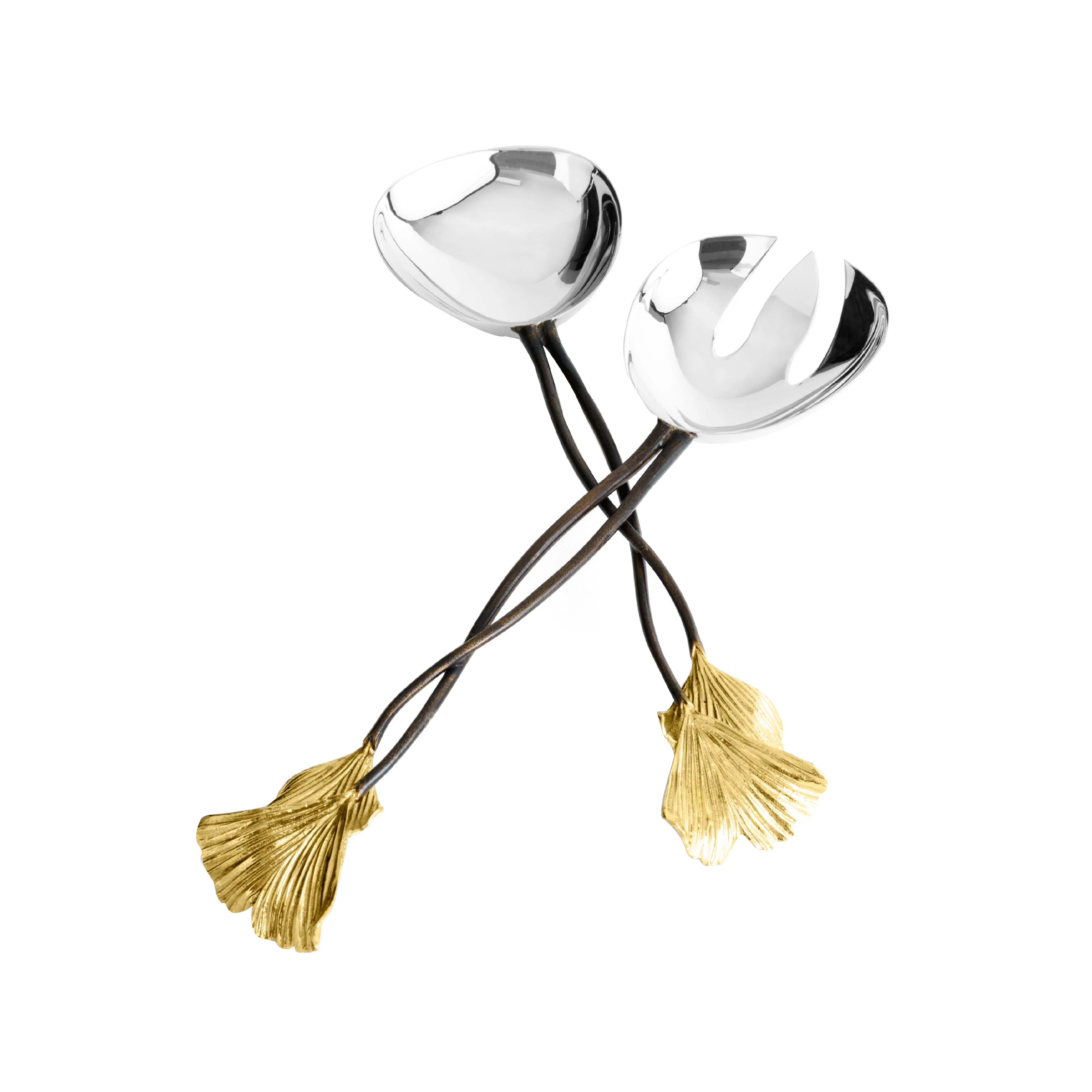 Butterfly Ginkgo Serving Spoons | Set of 2 - Image 4