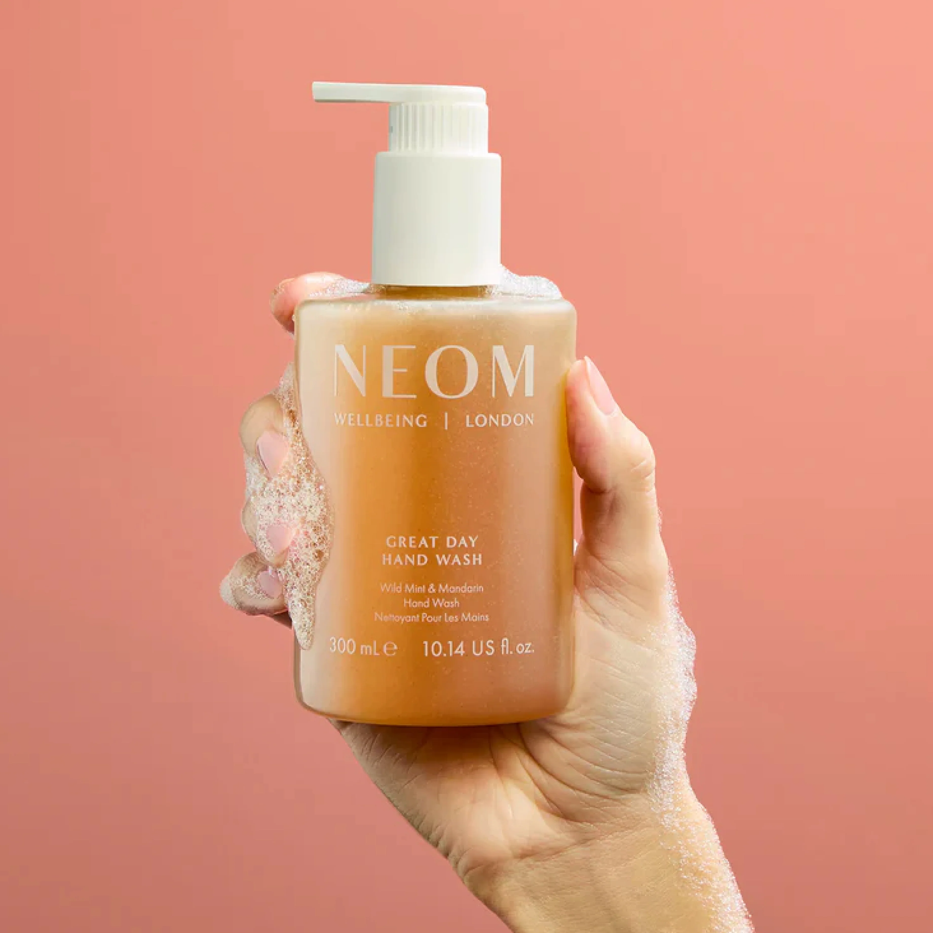 Scent to Make You Happy Great Day Exfoliating Hand Wash | Wild Mint & Mandarin | 300ml - Image 2