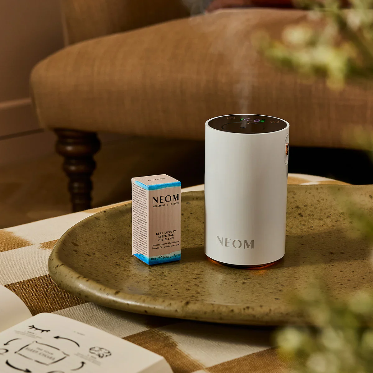 Wellbeing Pod Mini+ Waterless Essential Oil Diffuser | White - Image 2