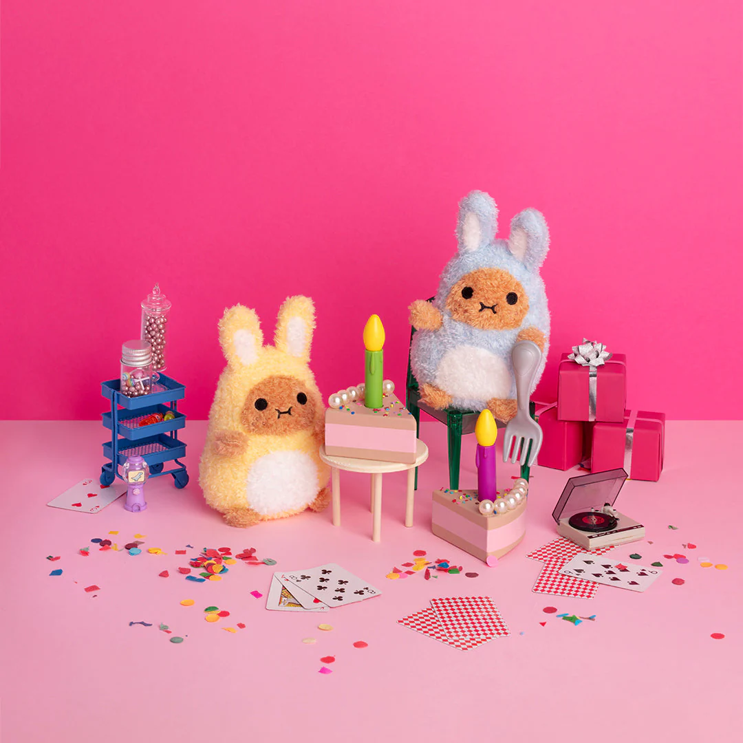 Bunny Ricespud Mini Sitting Plush Toy | Blue - Image 2