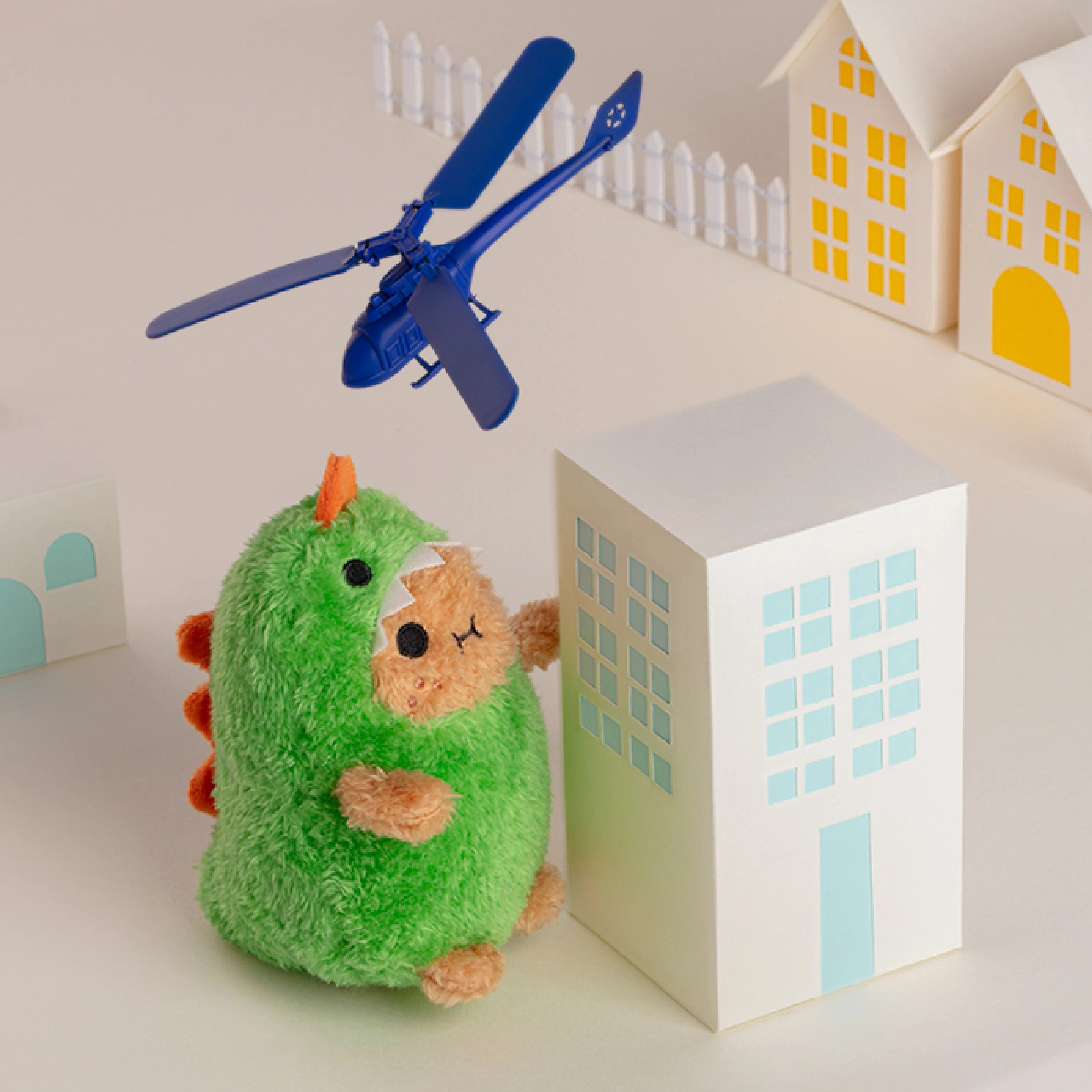 Green Dino Ricespud Mini Sitting Plush Toy - Image 2