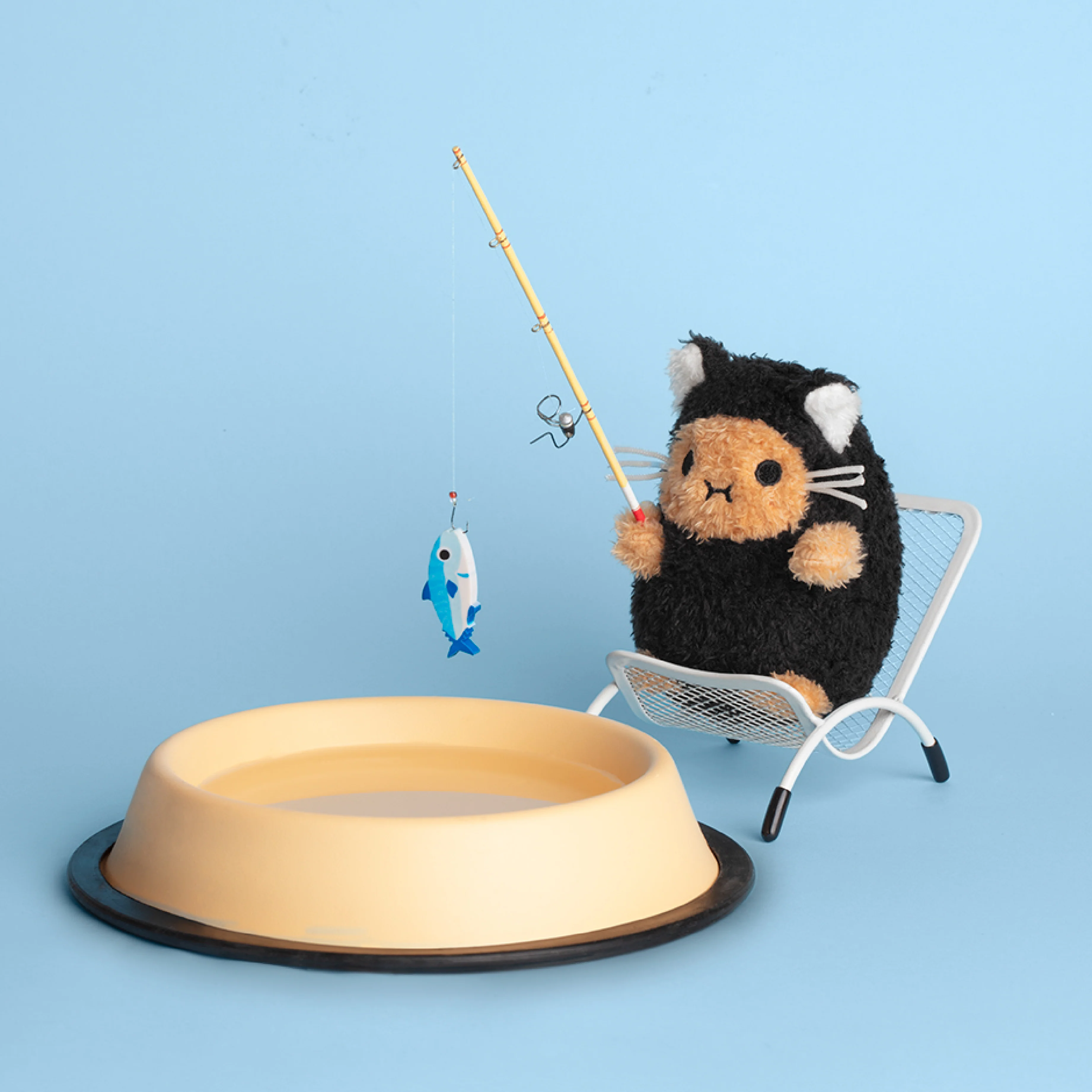 Kitty Ricespud Mini Sitting Plush Toy | Black - Image 2