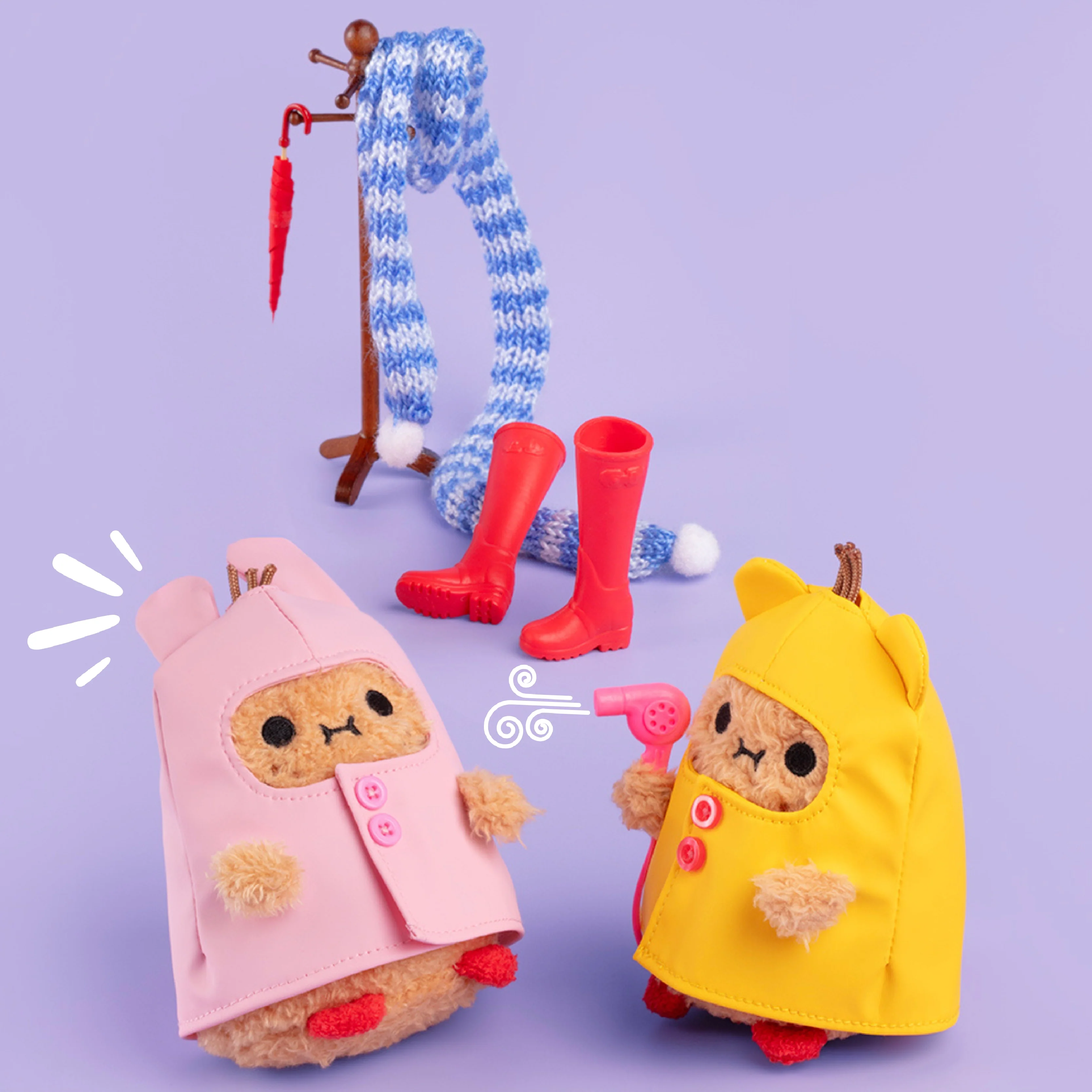 Mouse Boots Ricespud Mini Sitting Plush Toy | Yellow - Image 2