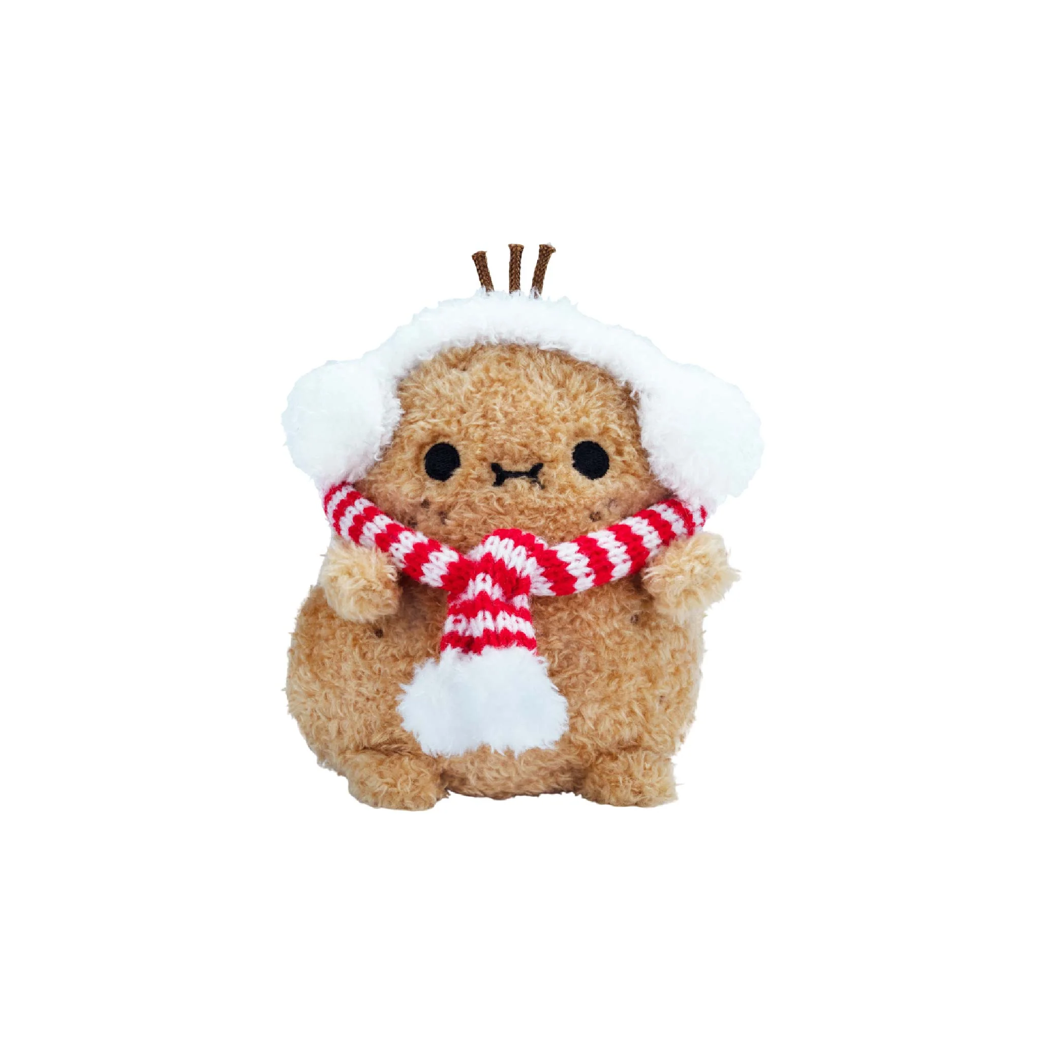 Puffy Redscarf Ricespud Mini Sitting Plush Toy