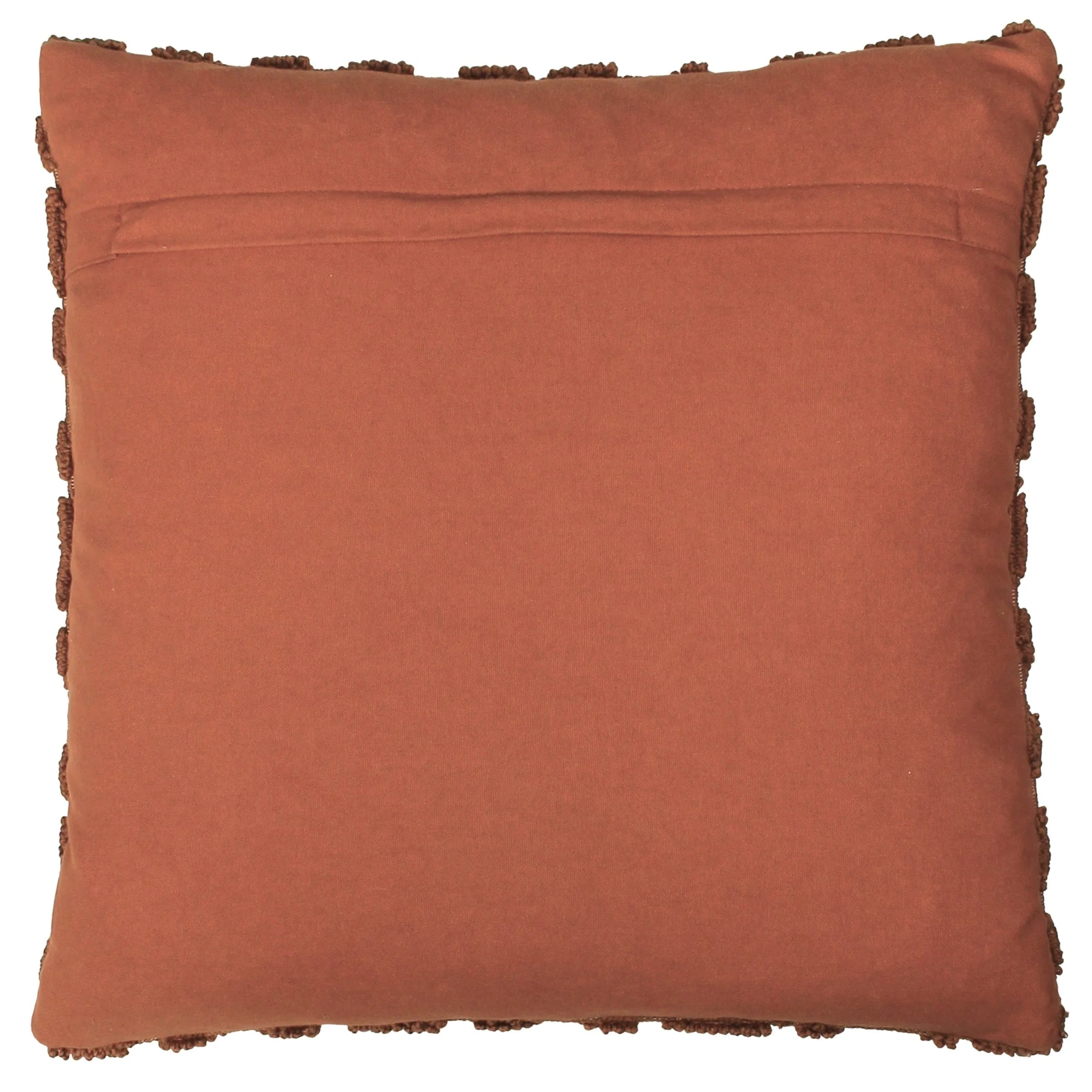 Geometric Knit Cushion | Brick Orange | 45x45cm - Image 2