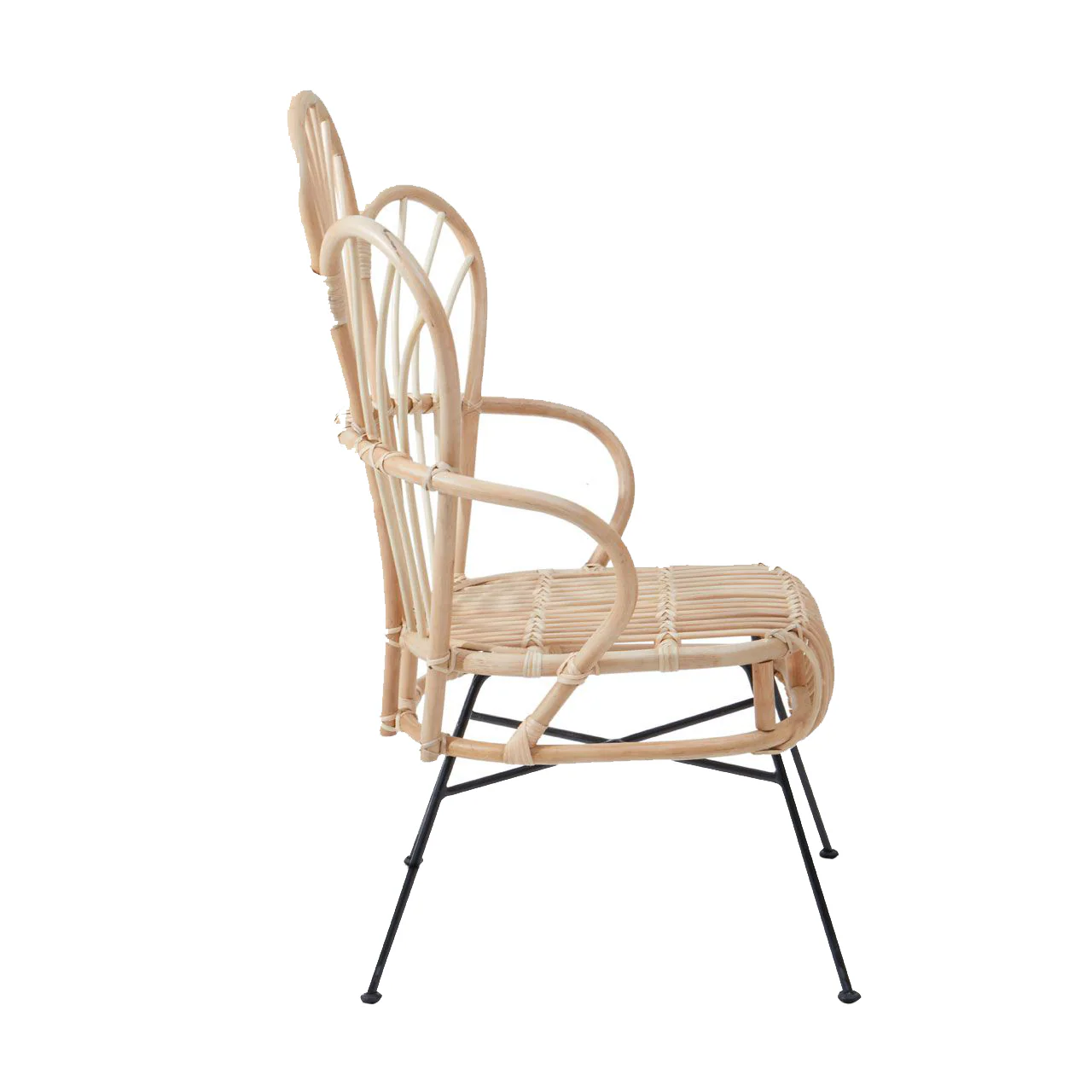 Java Scalloped Back Chair | Natural Rattan - Image 4