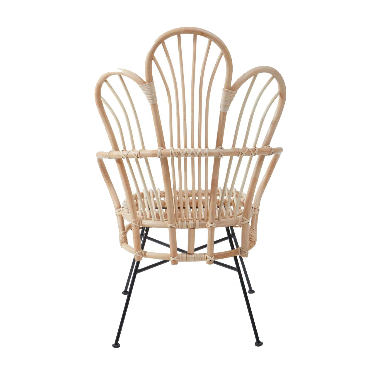 Java Scalloped Back Chair | Natural Rattan - Image 5